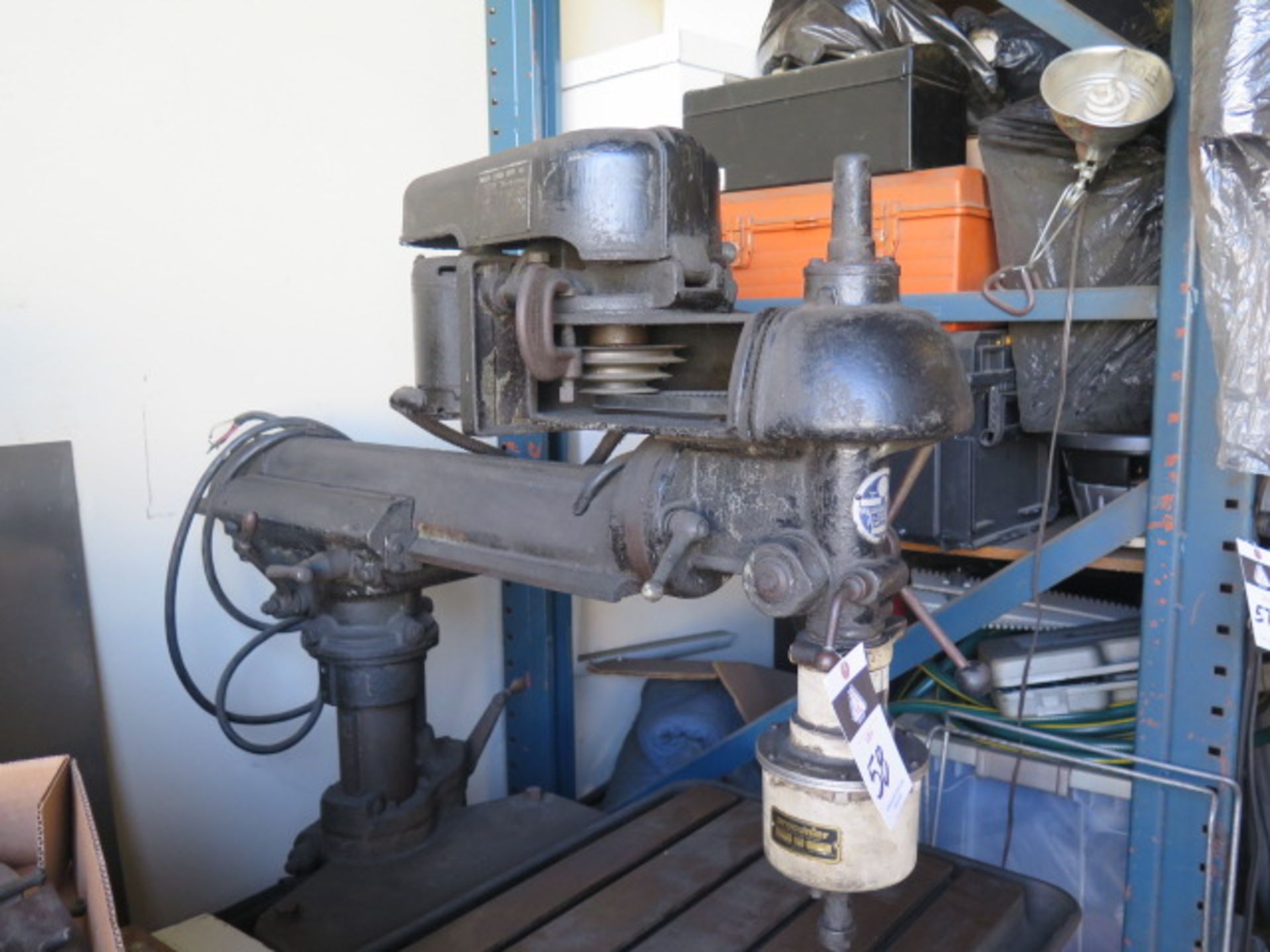 Walker Turner Ram Style Pedestal Drill Press w/ Procunier Tapping Head, 4-Speeds, SOLD AS IS - Image 3 of 6