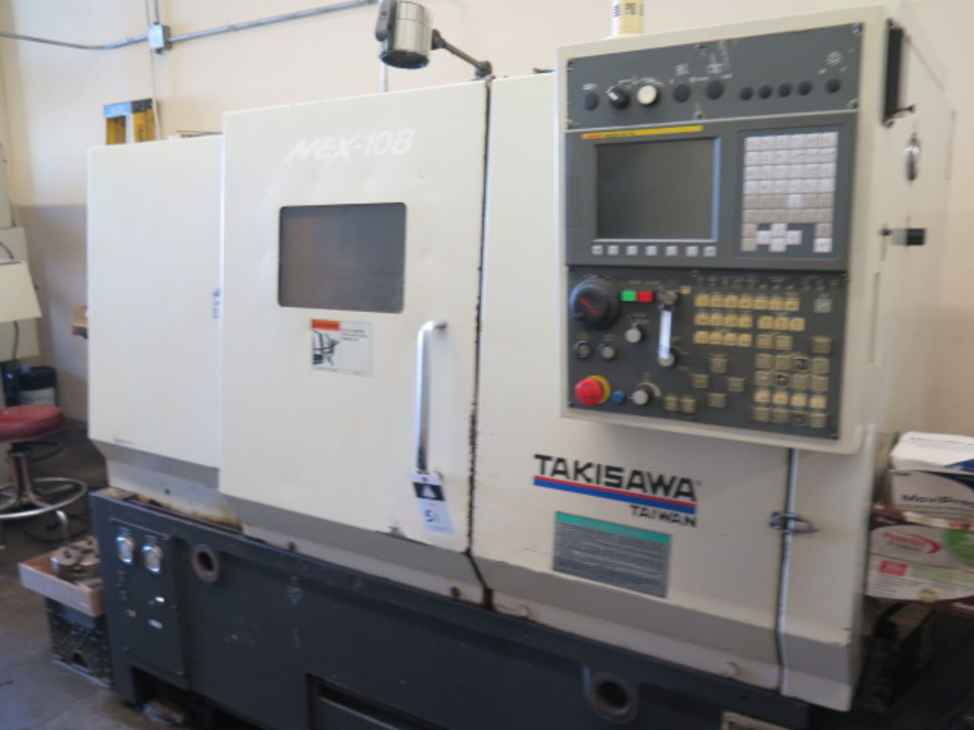 Takisawa NEX-108 CNC Turning Center w/ Fanuc Series 0i-TC Controls, Tool Presetter, SOLD AS IS - Image 3 of 13