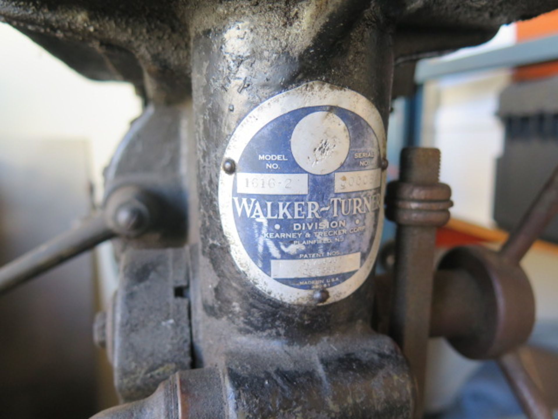 Walker Turner Ram Style Pedestal Drill Press w/ Procunier Tapping Head, 4-Speeds, SOLD AS IS - Image 6 of 6