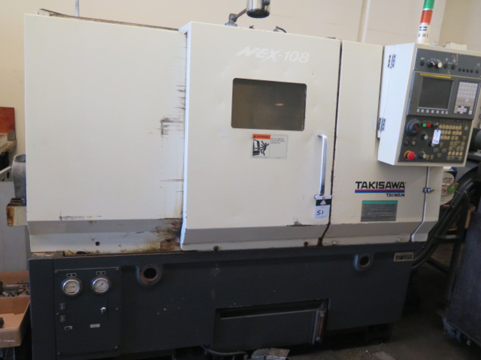 Takisawa NEX-108 CNC Turning Center w/ Fanuc Series 0i-TC Controls, Tool Presetter, SOLD AS IS