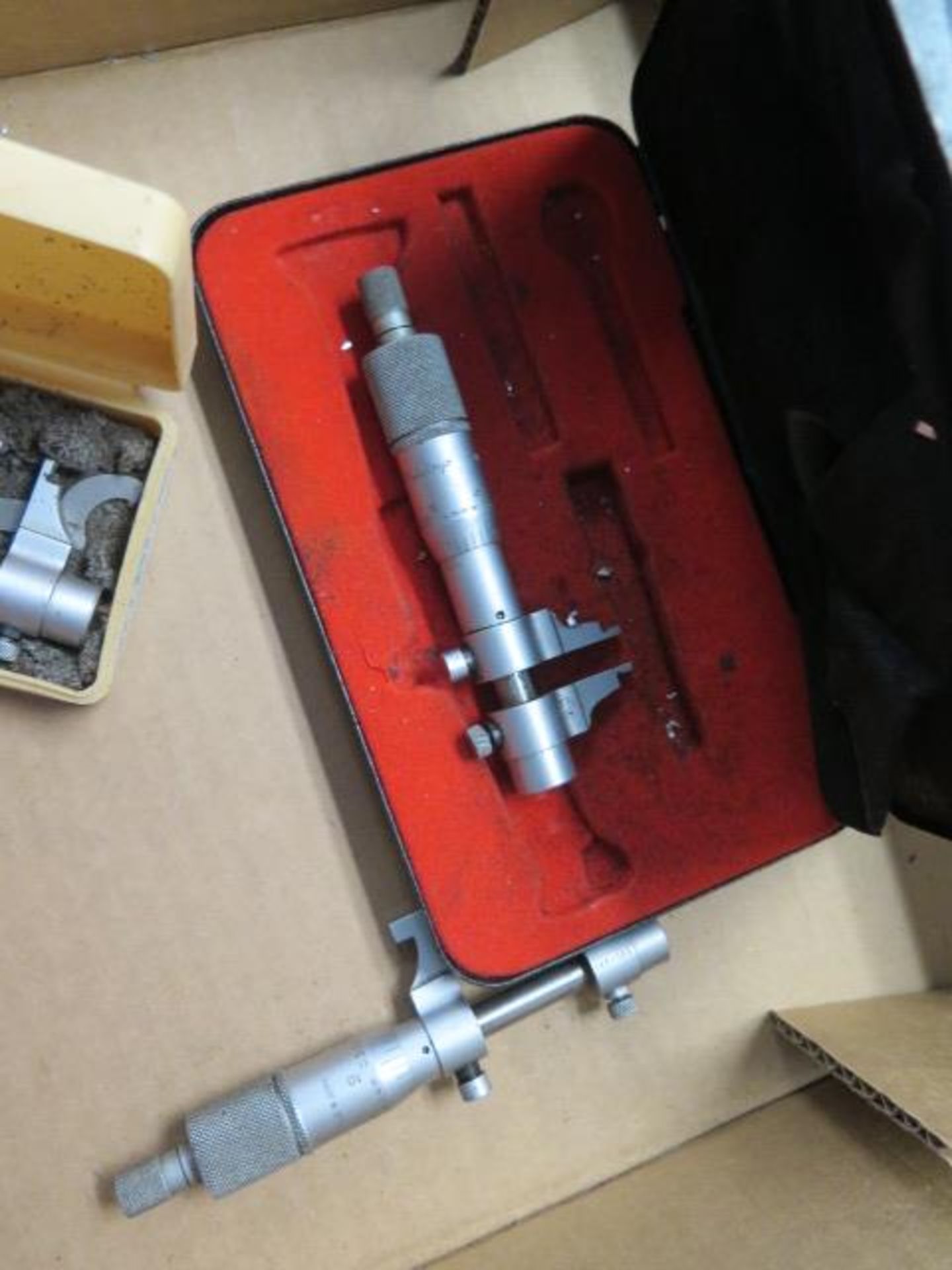 Mitutoyo 0-1" and 1"-2" Inside Mics (3) and Starrett 1.5"-6" ID Mic (SOLD AS-IS - NO WARRANTY) - Image 2 of 3