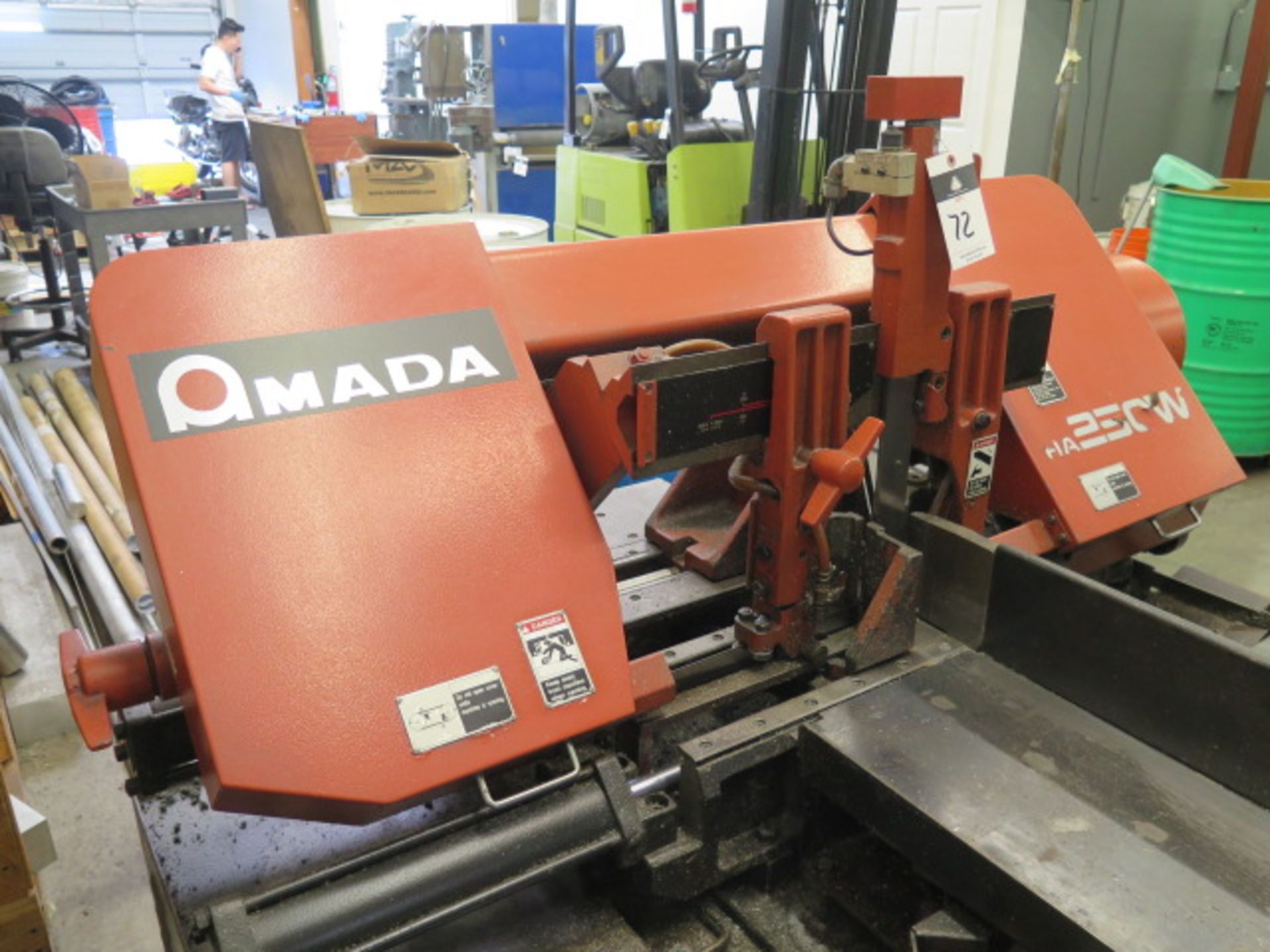 2000 Amada HA250W 10” Automatic Hyd Horizontal Band Saw s/n 25750077 w/ Amada Controls, SOLS AS IS - Image 4 of 14