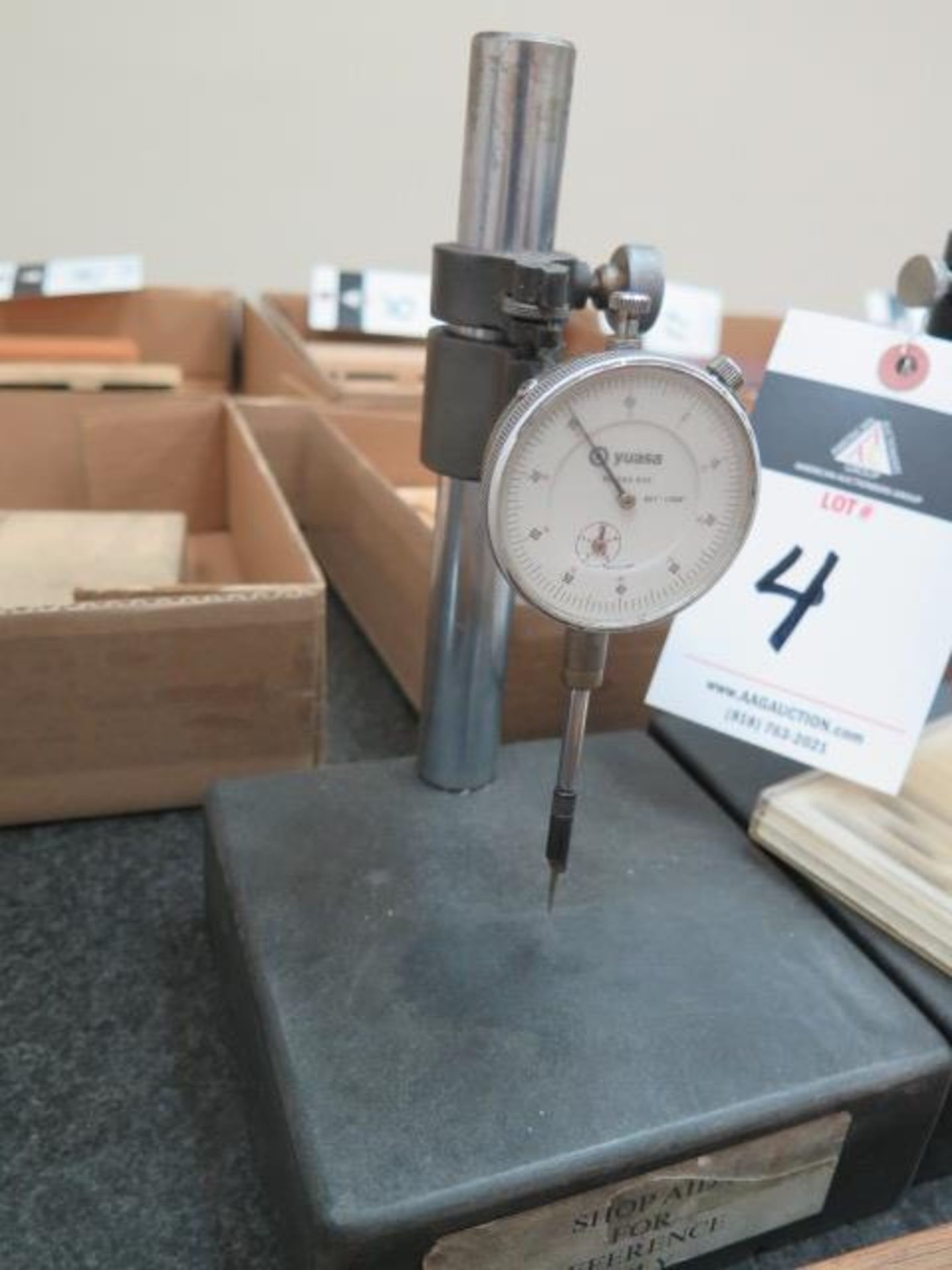 Granite Indicator Bases (2) w/ Dial Dindicators (SOLD AS-IS - NO WARRANTY) - Image 2 of 3