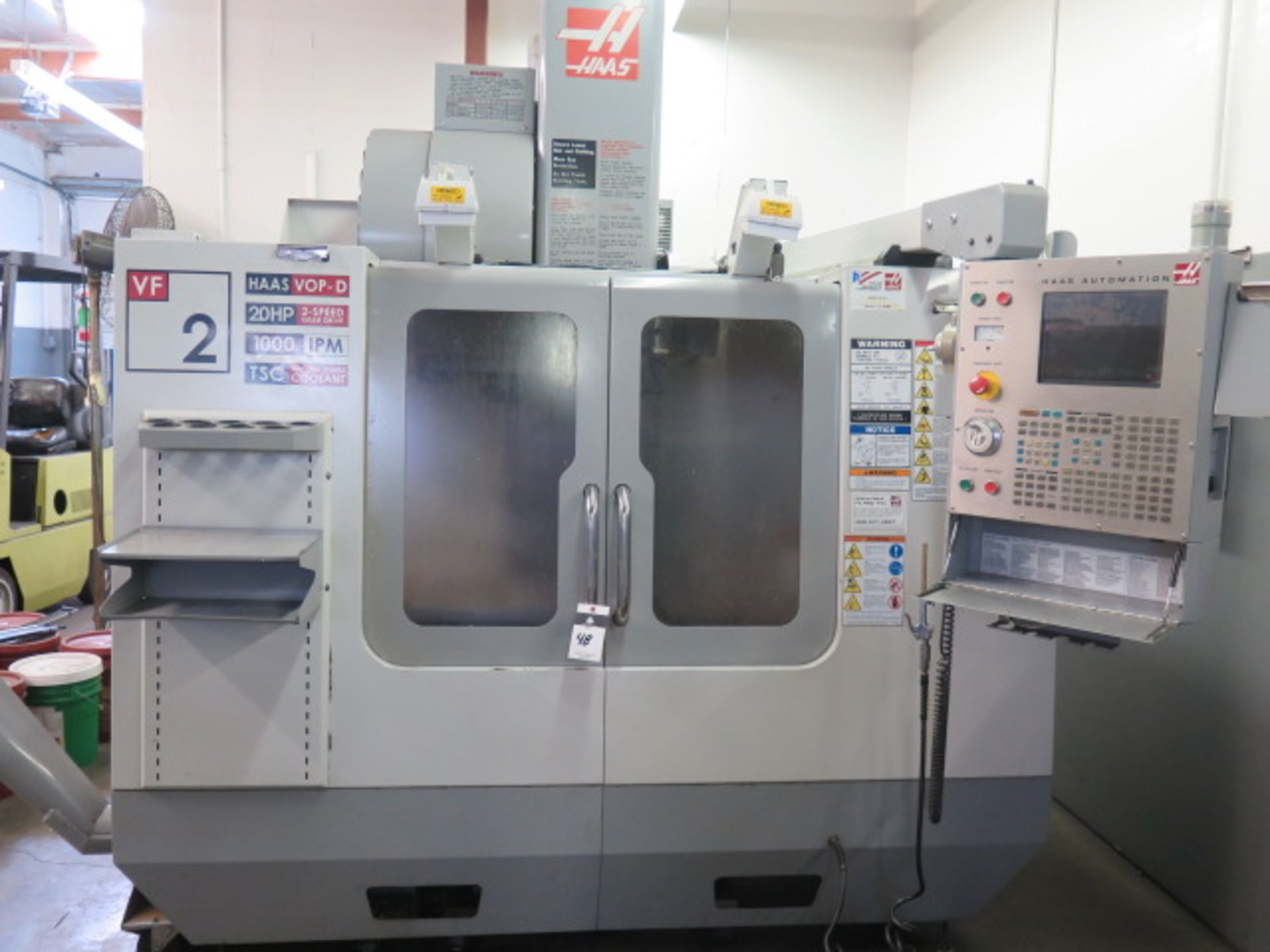 2006 Haas VF-2B 4-Axis CNC Vertical Machining Center s/n 1050360 w/ Haas Controls, Hand Wheel, 24- - Image 9 of 26