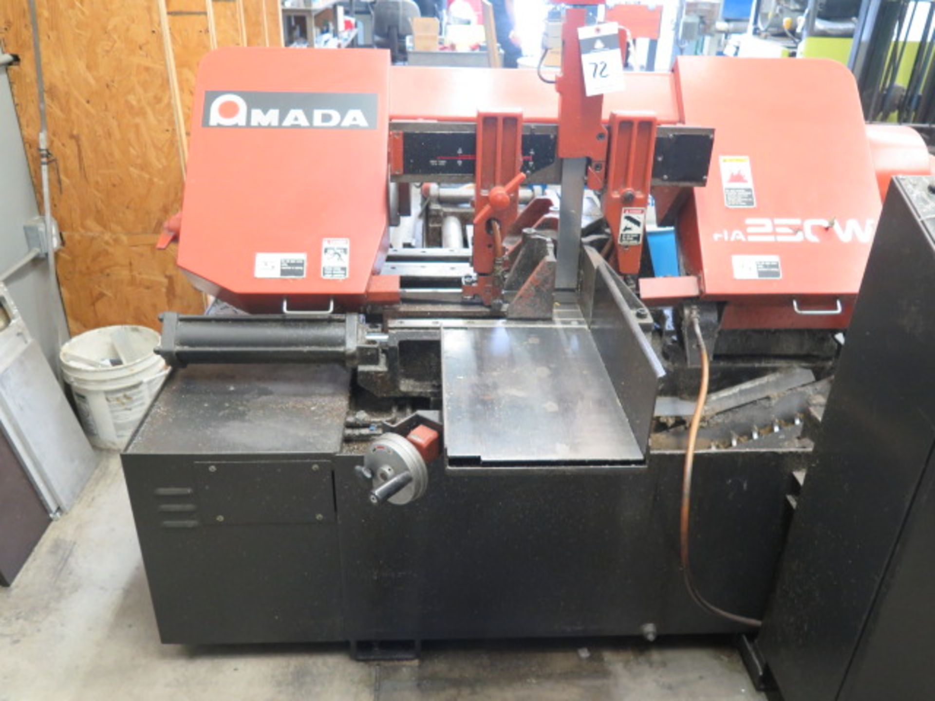 2000 Amada HA250W 10” Automatic Hyd Horizontal Band Saw s/n 25750077 w/ Amada Controls, SOLS AS IS - Image 3 of 14