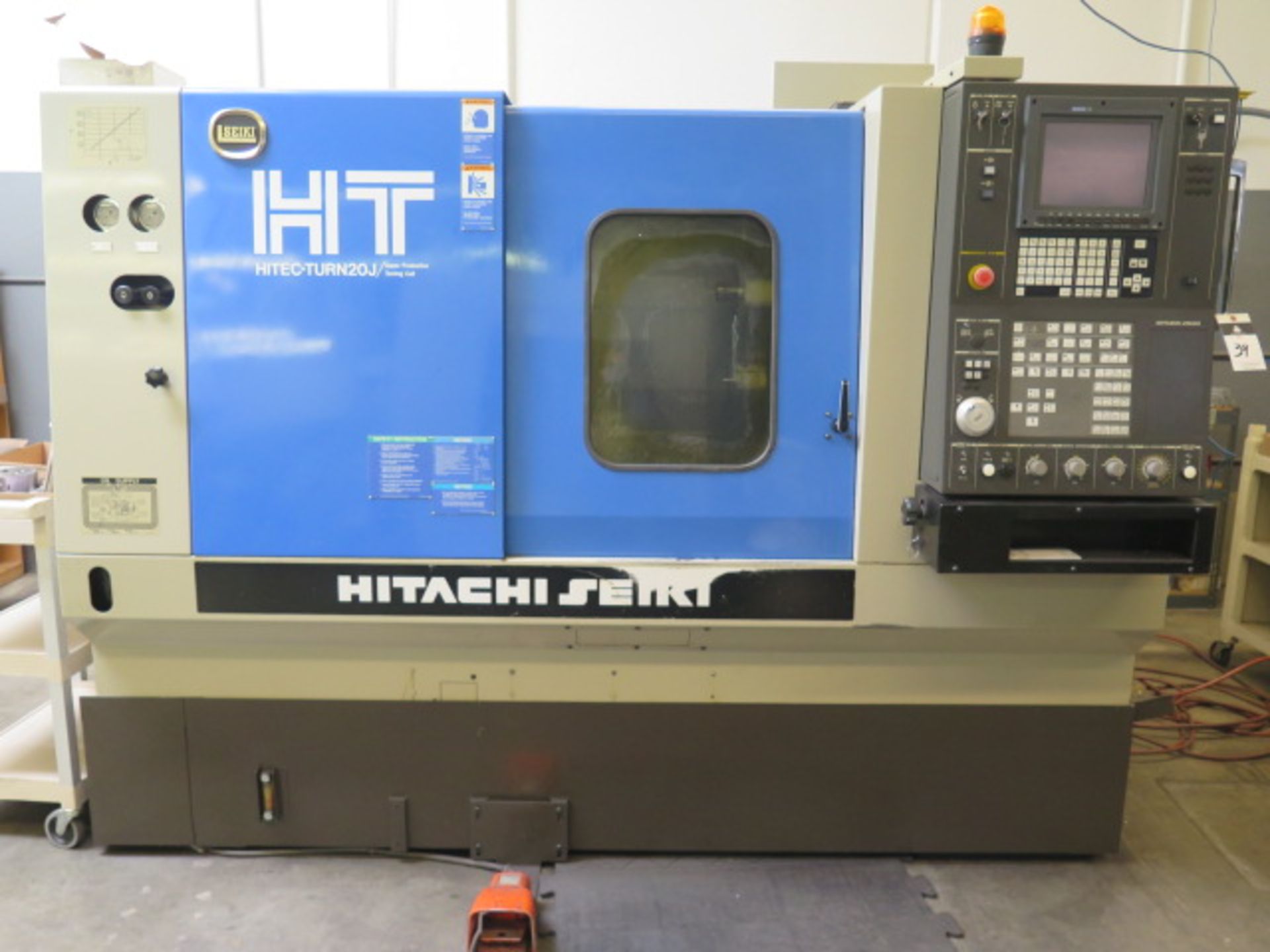 Hitachi Seiki Hitec-Turn 20J CNC Turning Center s/n HTJ3851HL w/ Seicos J Controls, SOLD AS IS