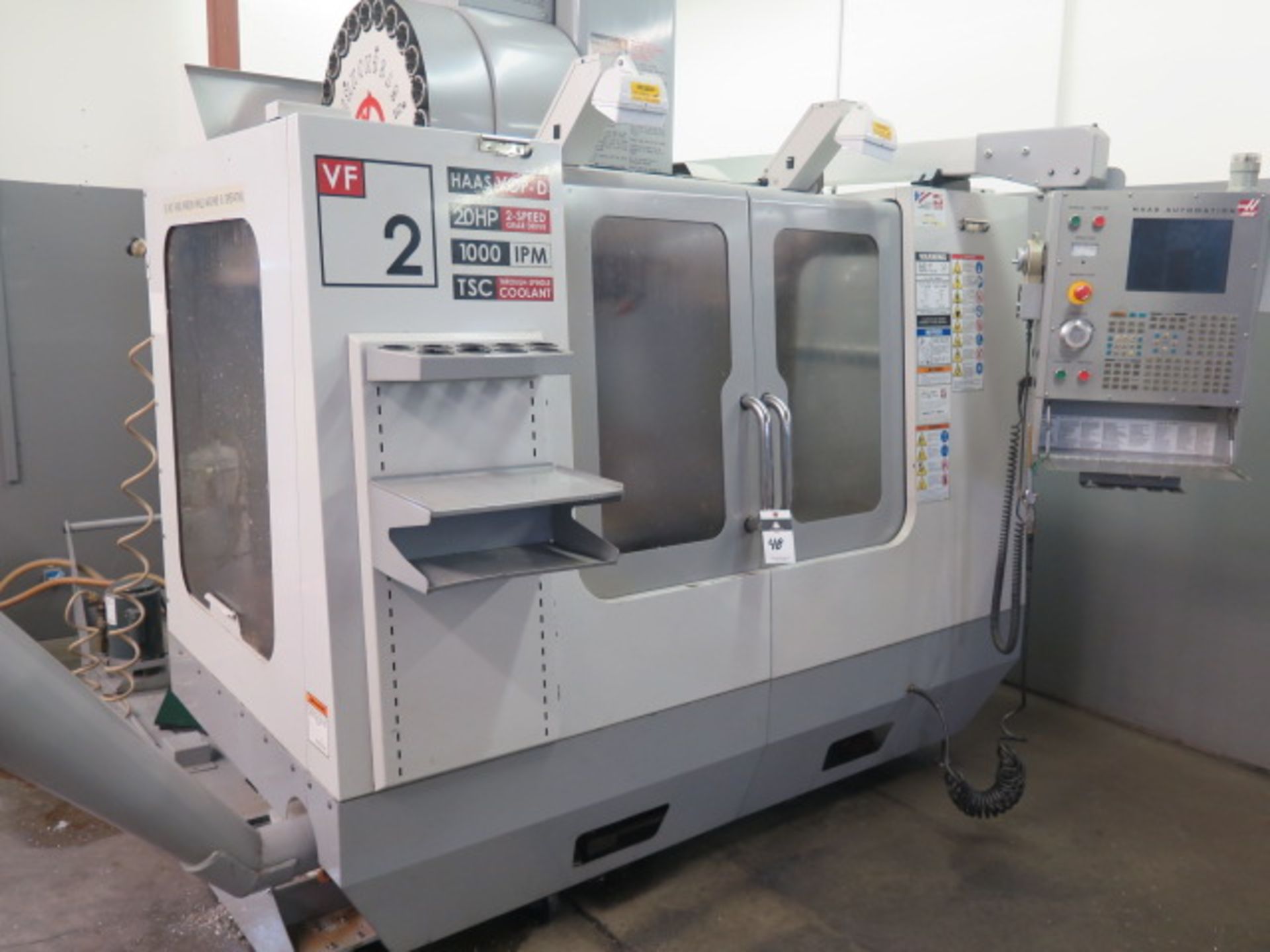 2006 Haas VF-2B 4-Axis CNC Vertical Machining Center s/n 1050360 w/ Haas Controls, Hand Wheel, 24- - Image 10 of 26