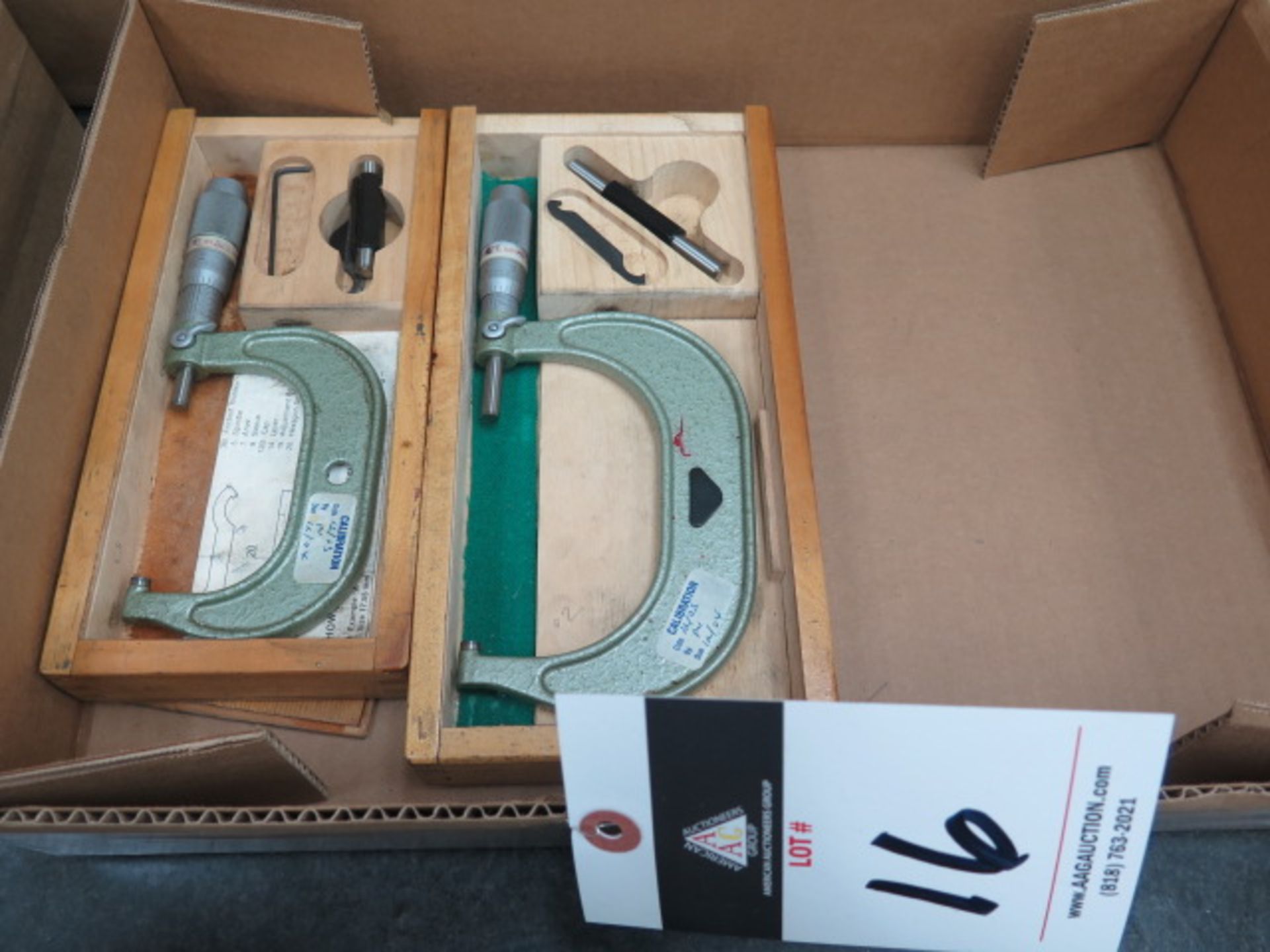 Import 2"-3" and 3"-4" OD Mics (2) (SOLD AS-IS - NO WARRANTY)