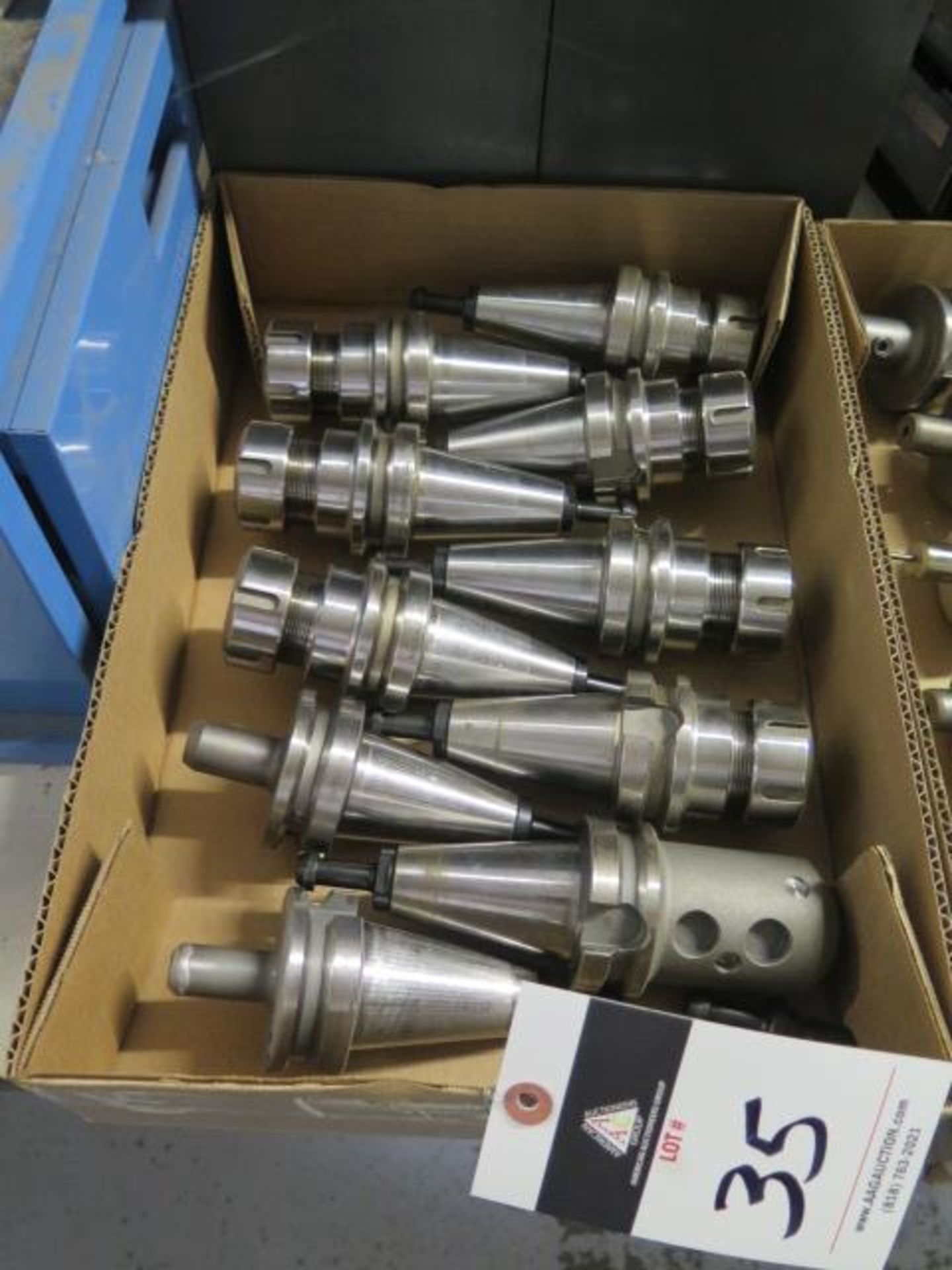 BT-40 Taper Balanced Collet Chucks and Tooling (10) (SOLD AS-IS - NO WARRANTY)