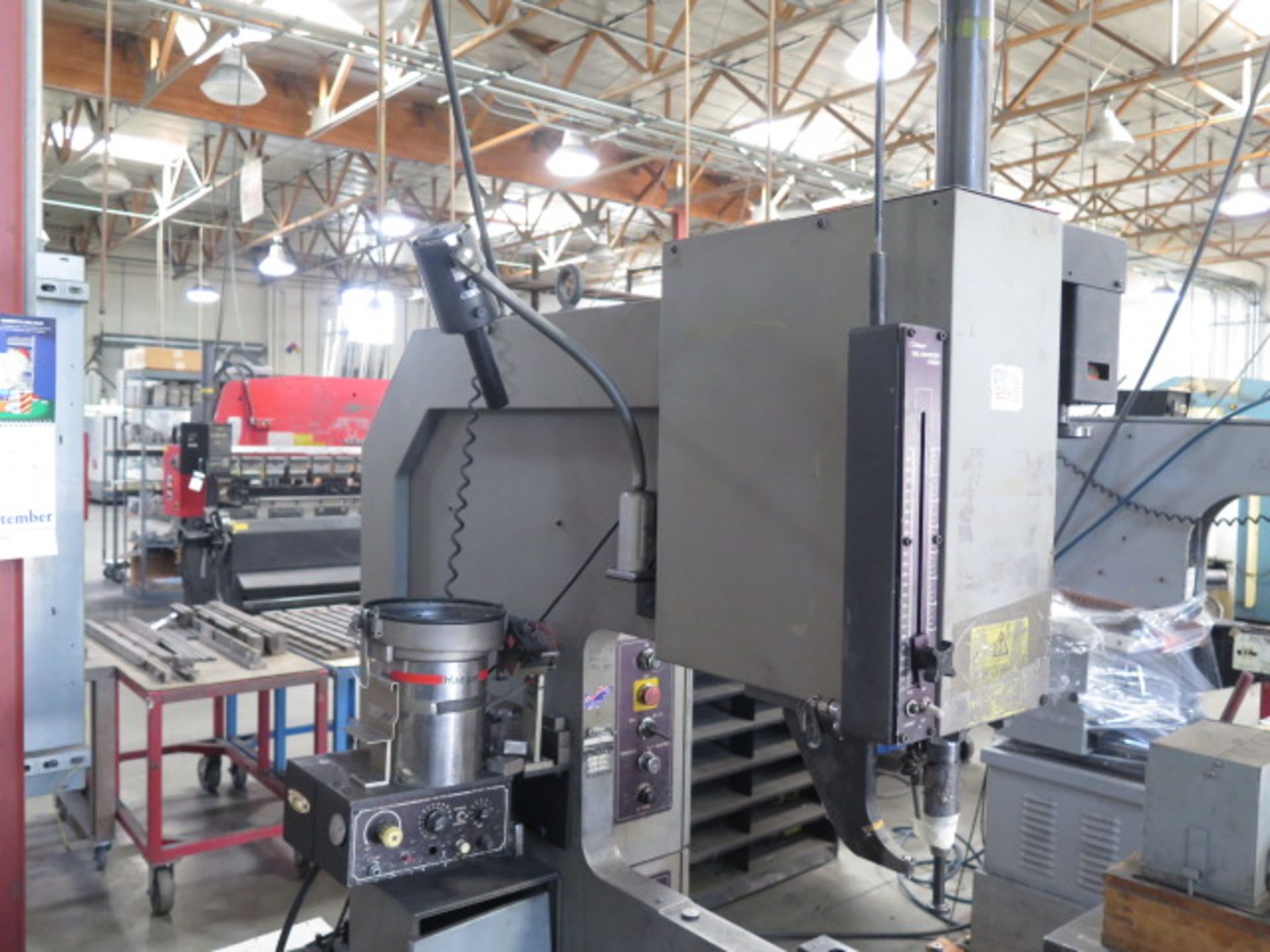 Haeger 8 Ton x 24” Hardware Insertion Press w/ Haeger Tool Protection System Bowl Feeder, SOLD AS IS - Image 3 of 11