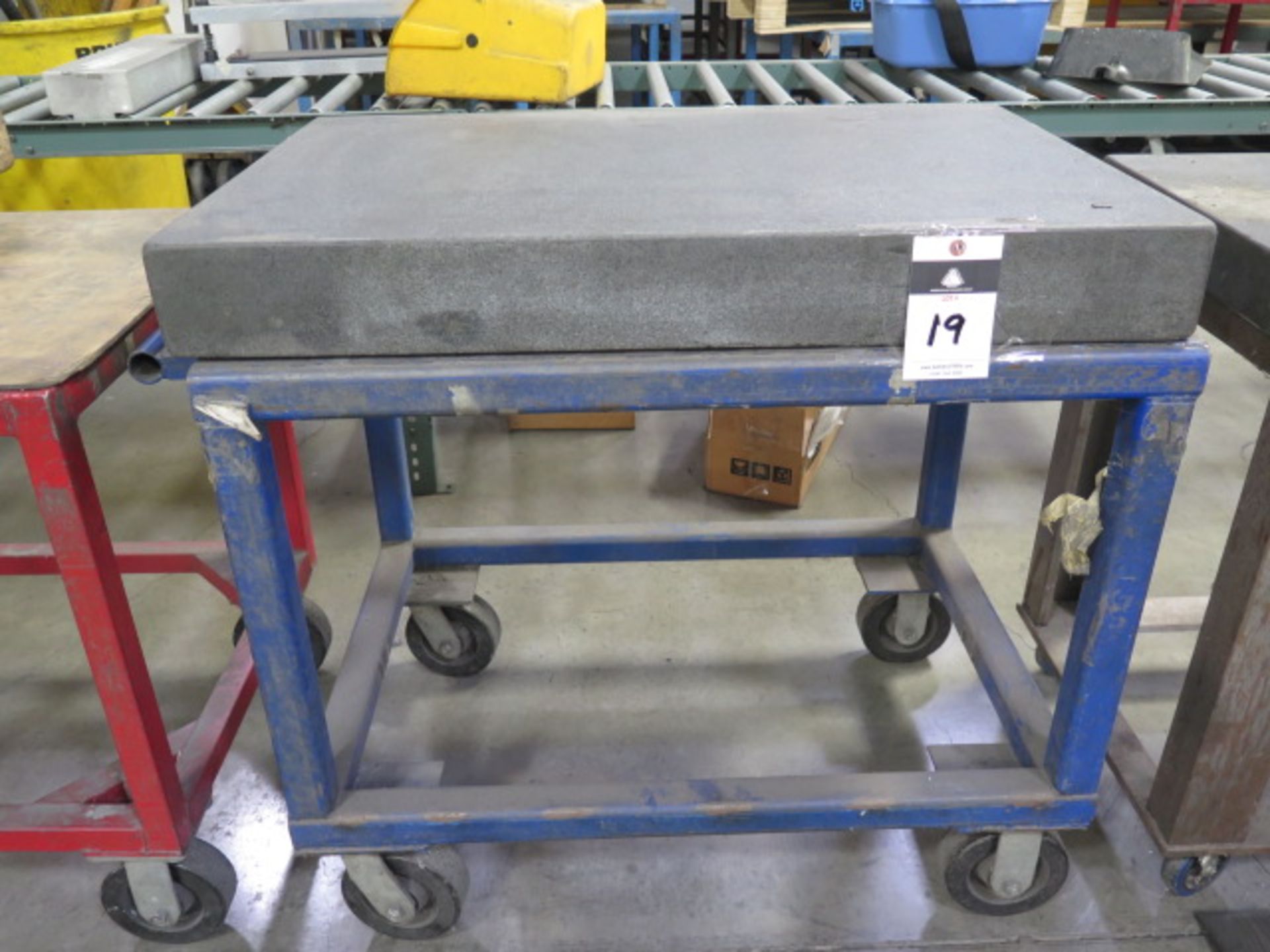 Challenge 24" x 36" x 4" Granite Surface Plate w/ Cart (SOLD AS-IS - NO WARRANTY)