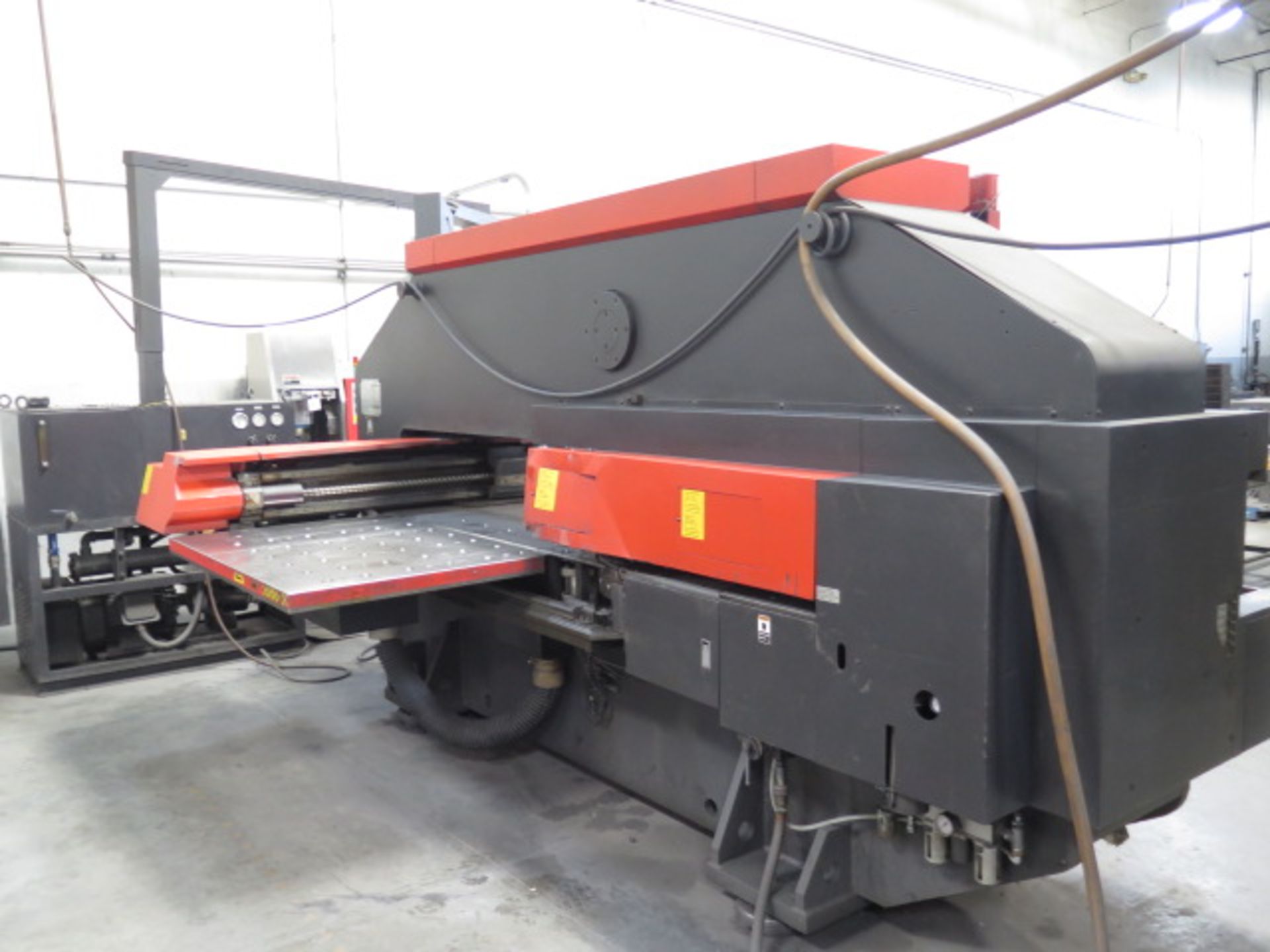 Amada VIPROS 345 30 Ton 59-Station CNC Turret Punch, s/n AVP45002 w/ O4P-C Controls. SOLD AS IS - Image 3 of 25