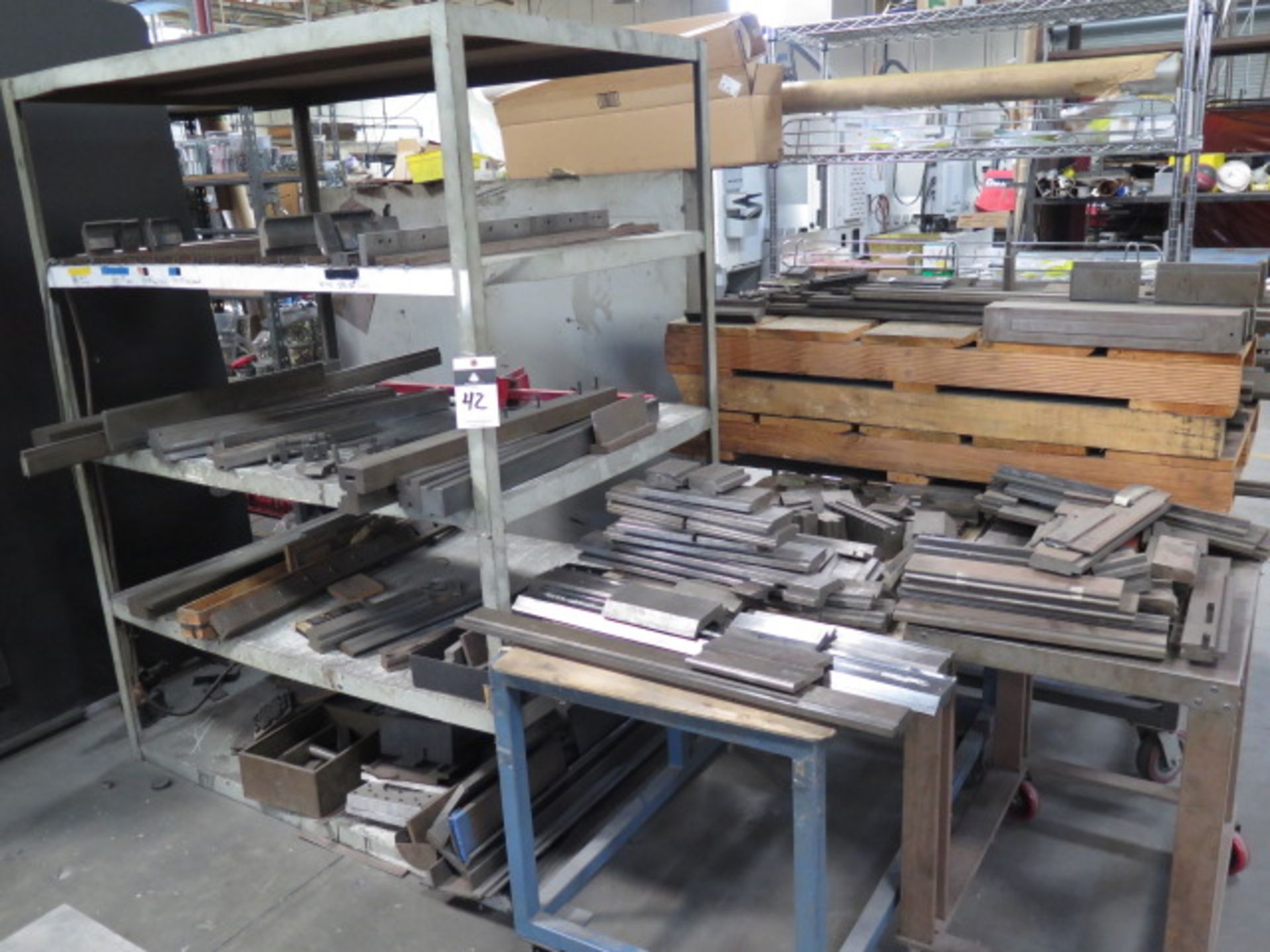 Press Brake Dies 2/ Racks and Carts (SOLD AS-IS - NO WARRANTY)