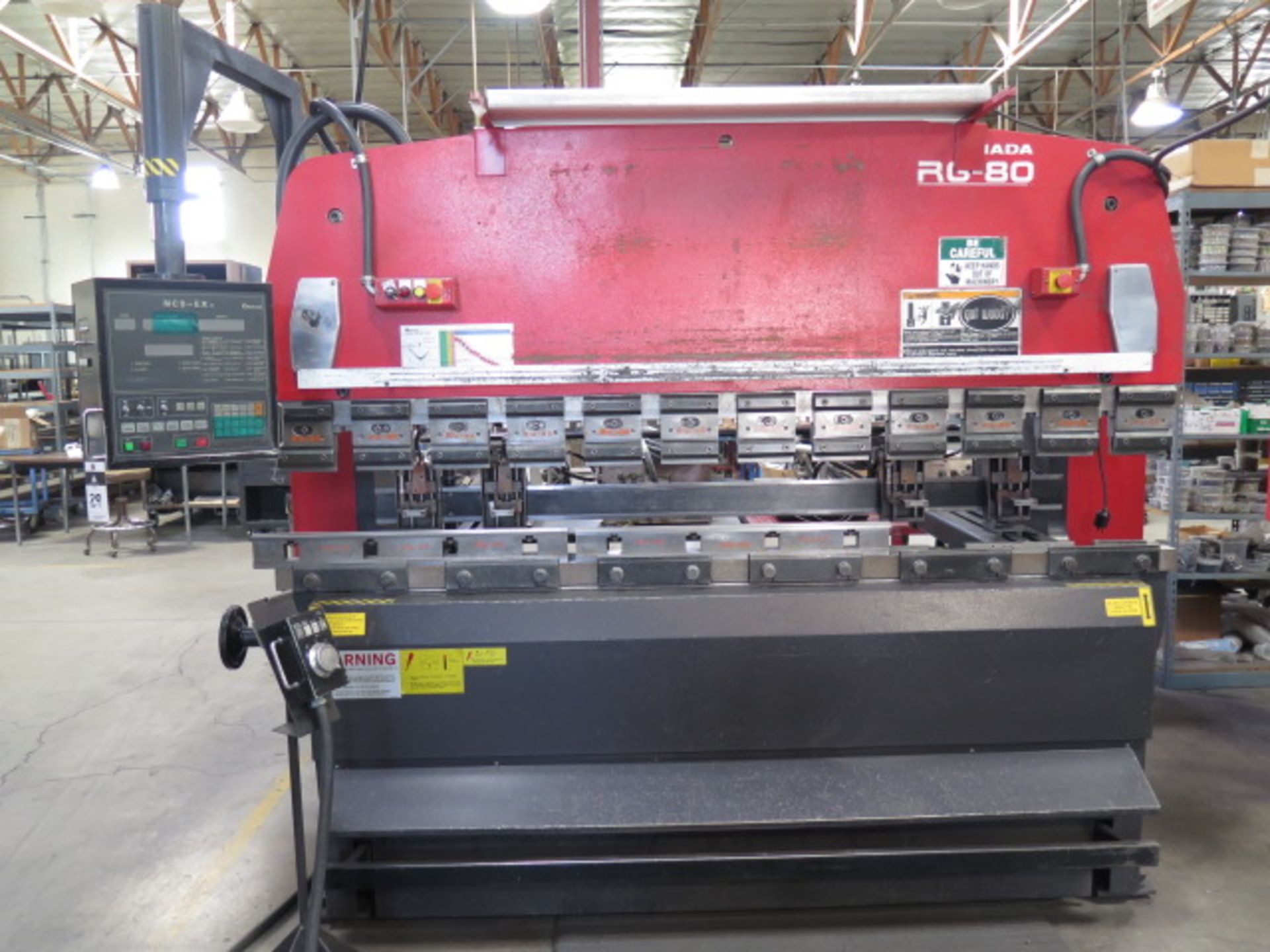 2000 Amada RG-80 80 Ton x 8’ CNC Press Brake s/n 811958 w/ NC9-EX II, 94.6” Table SOLD AS IS