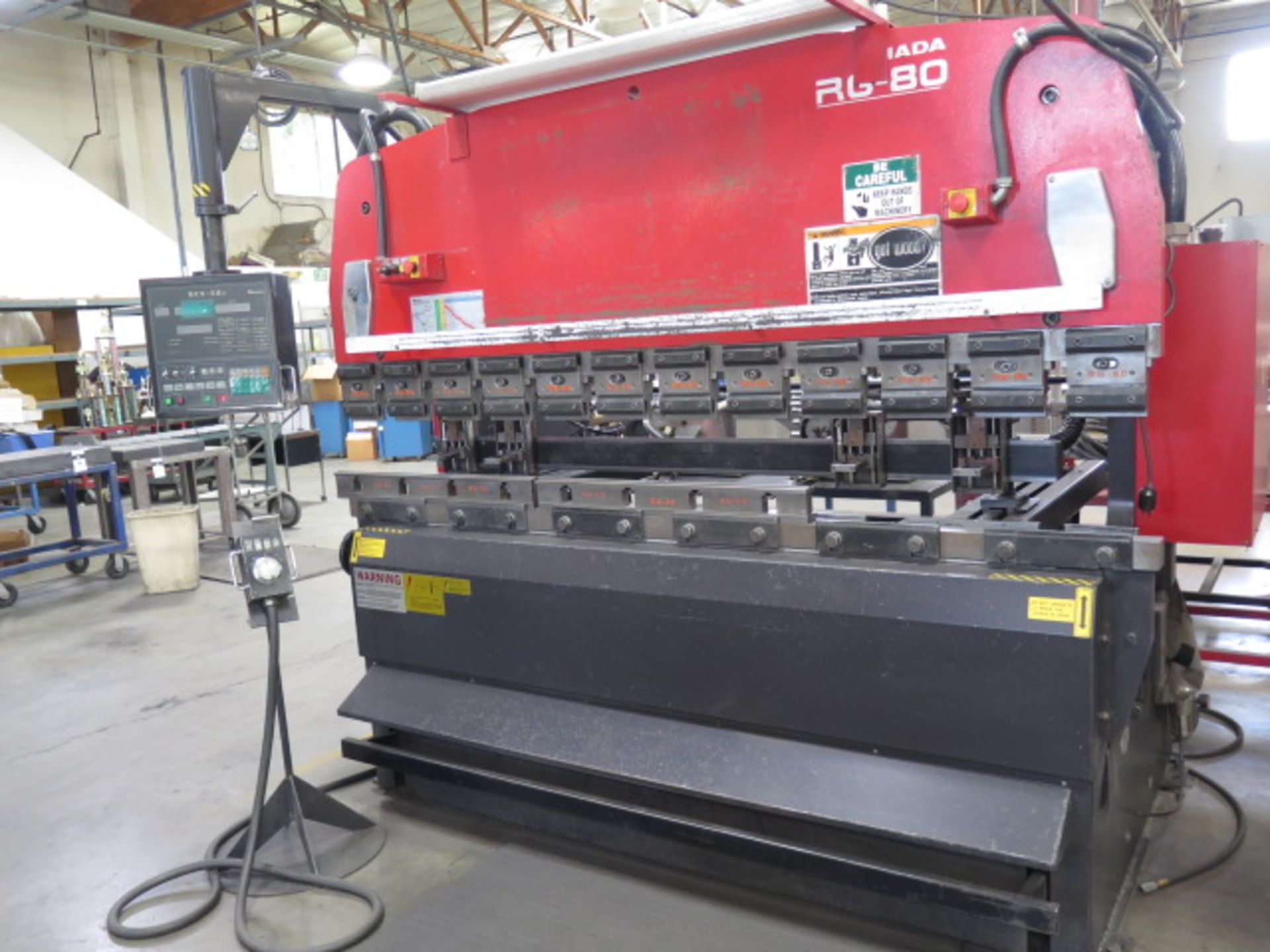 2000 Amada RG-80 80 Ton x 8’ CNC Press Brake s/n 811958 w/ NC9-EX II, 94.6” Table SOLD AS IS - Image 2 of 15