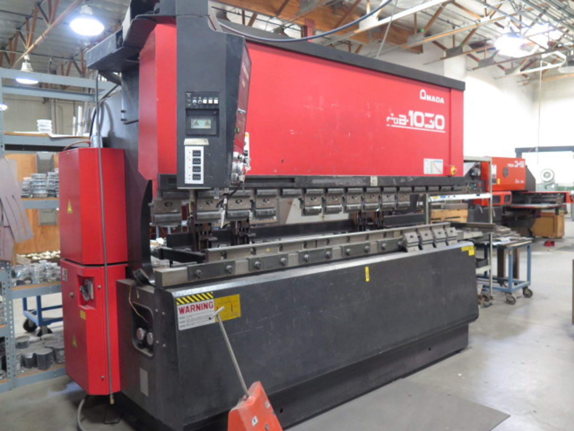 Amada FBD-1030E 100 Ton x 10’ CNC Press Brake s/n 1030518 w/ NC9-EX II, 118.1” Table, SOLD AS IS - Image 3 of 13