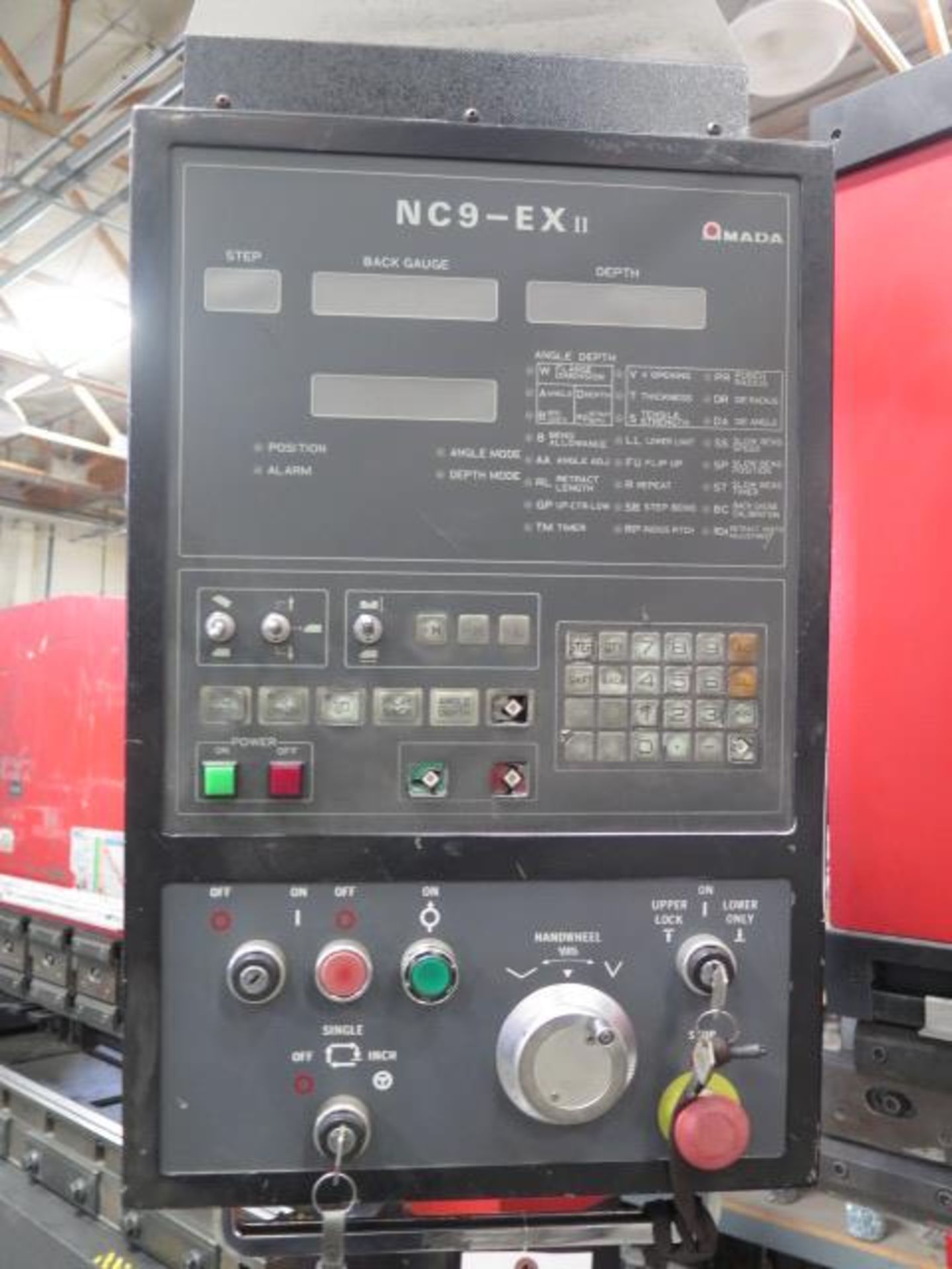 Amada FBD-1030E 100 Ton x 10’ CNC Press Brake s/n 1030518 w/ NC9-EX II, 118.1” Table, SOLD AS IS - Image 10 of 13