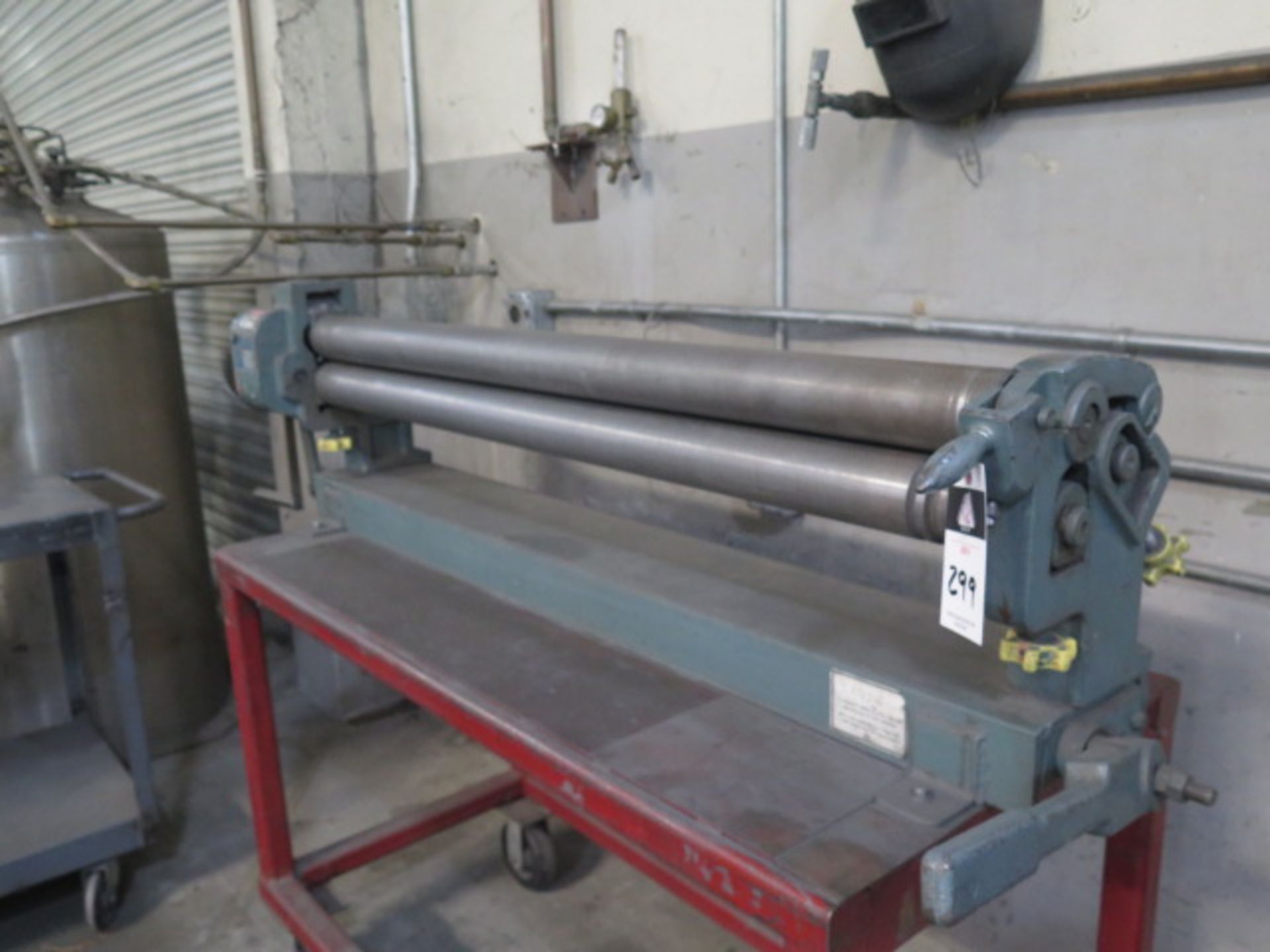 Metalex FR-S5016 50” x 16GA Hand Roll s/n 800527 w/ 3” Rolls, Roll Stand (SOLD AS-IS - NO WARRANTY) - Image 2 of 7