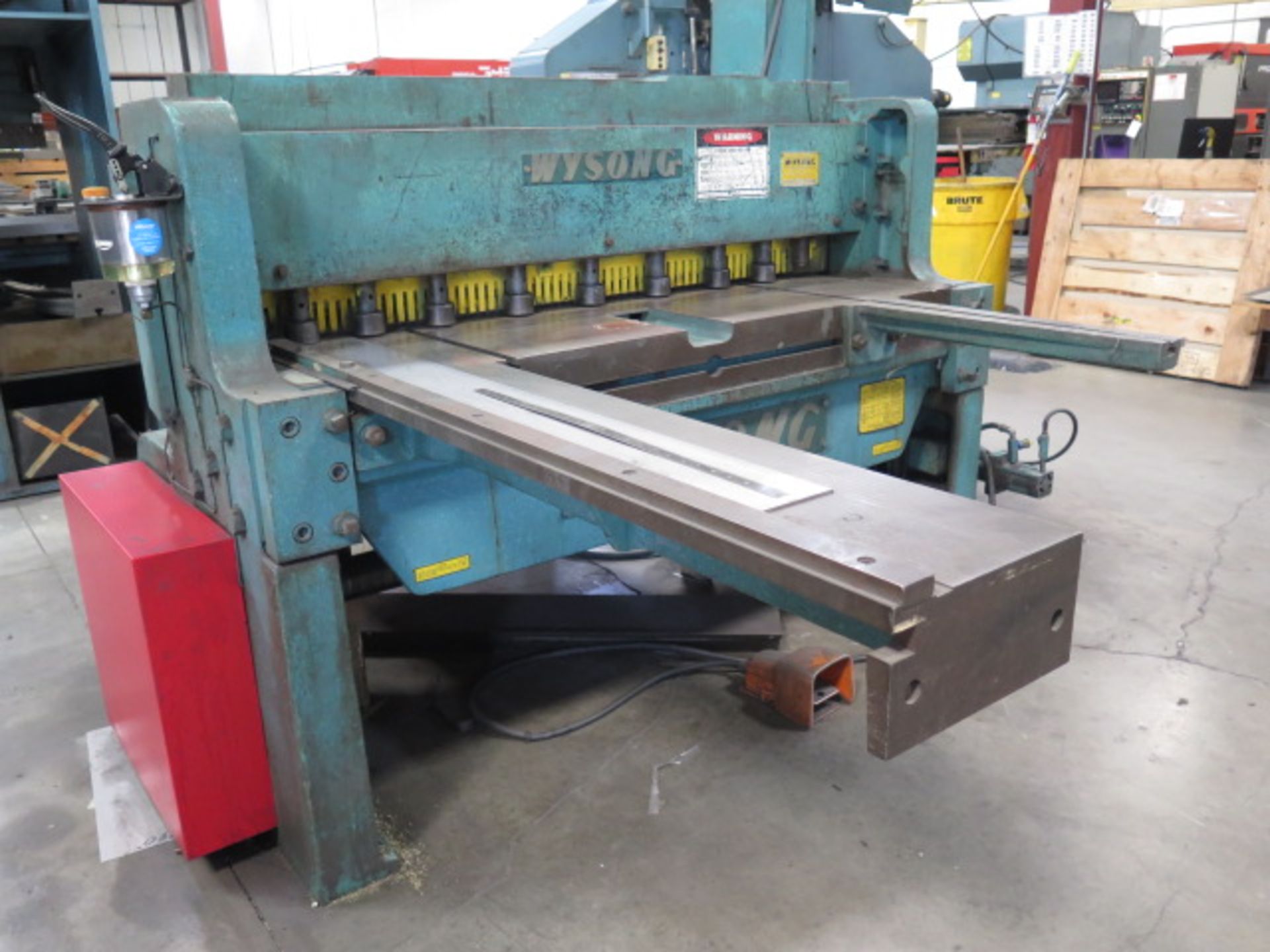 Wysong mdl. 1052 10GA x 52” Power Shear s/n P58-208 w/ 56” Squaring Arm, Front Supports SOLD AS IS - Image 3 of 10
