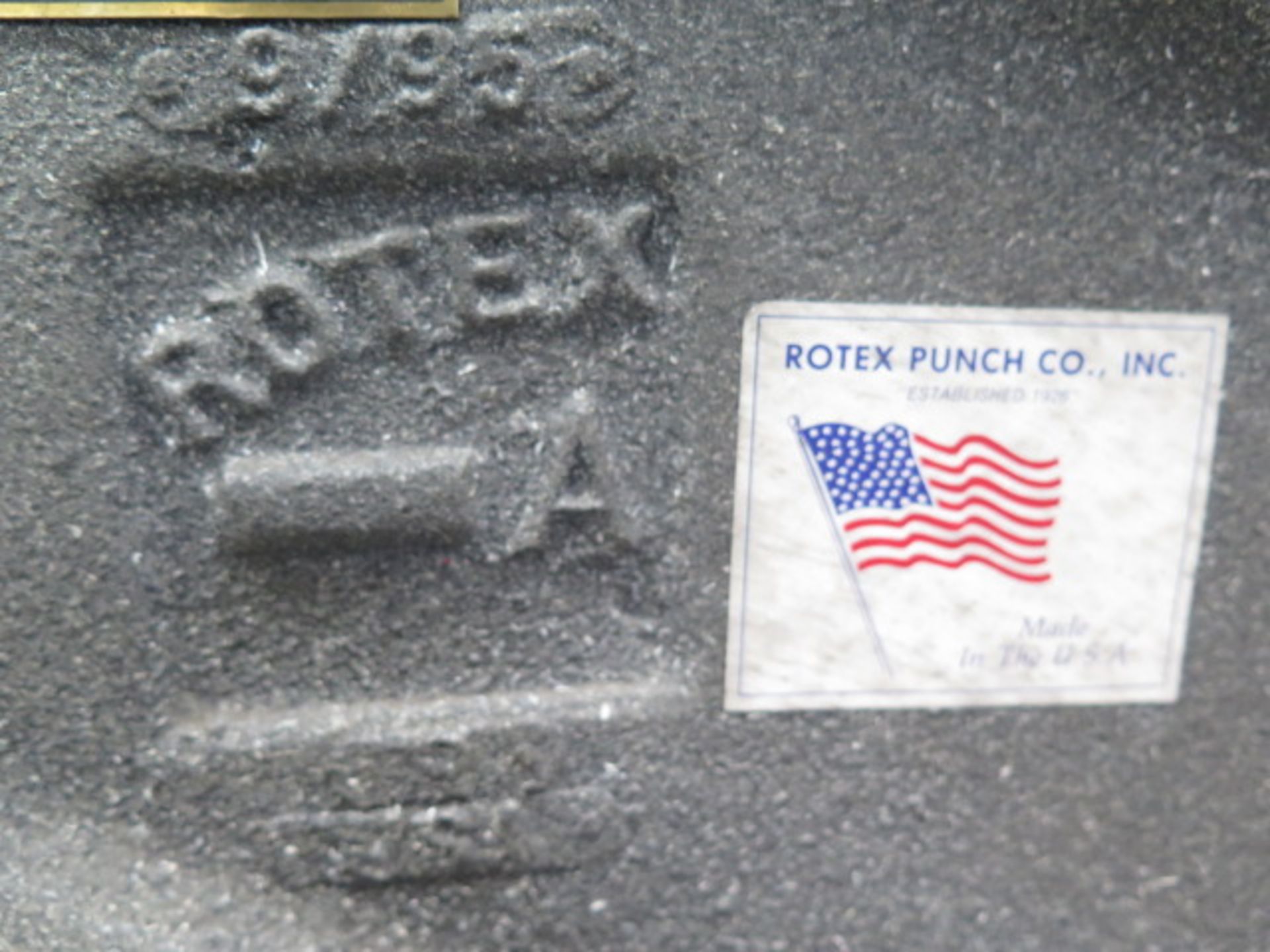 Rotex 18A2.25 18-Station Turret Punch s/n 44133 w/ 1/8”-2” Punch Dies, Stand SOLD AS-IS - Image 7 of 7