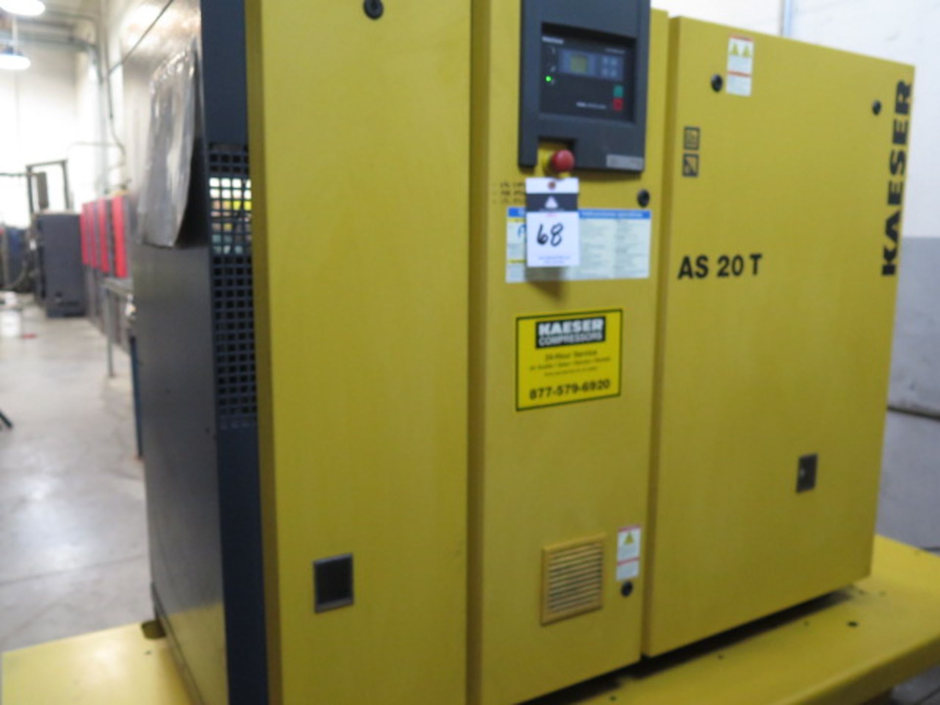 2006 Kaeser AS20T 20Hp Rotary Air Compressor s/n 1152 w/ Sigma Digital Controls, SOLD AS IS - Image 3 of 9