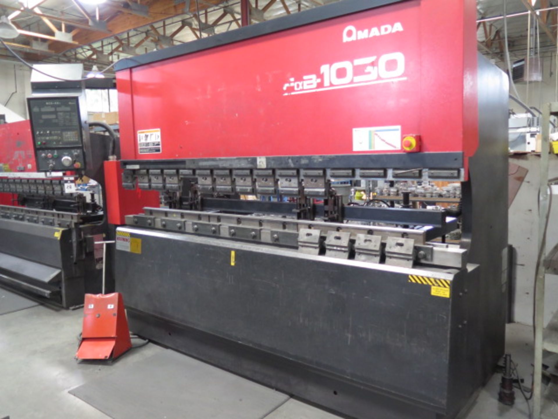 Amada FBD-1030E 100 Ton x 10’ CNC Press Brake s/n 1030518 w/ NC9-EX II, 118.1” Table, SOLD AS IS - Image 2 of 13