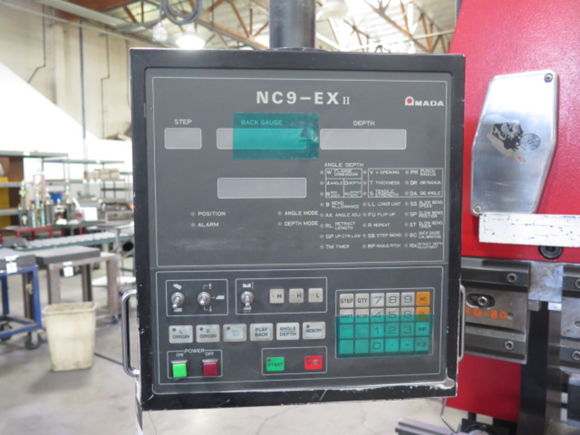 2000 Amada RG-80 80 Ton x 8’ CNC Press Brake s/n 811958 w/ NC9-EX II, 94.6” Table SOLD AS IS - Image 10 of 15