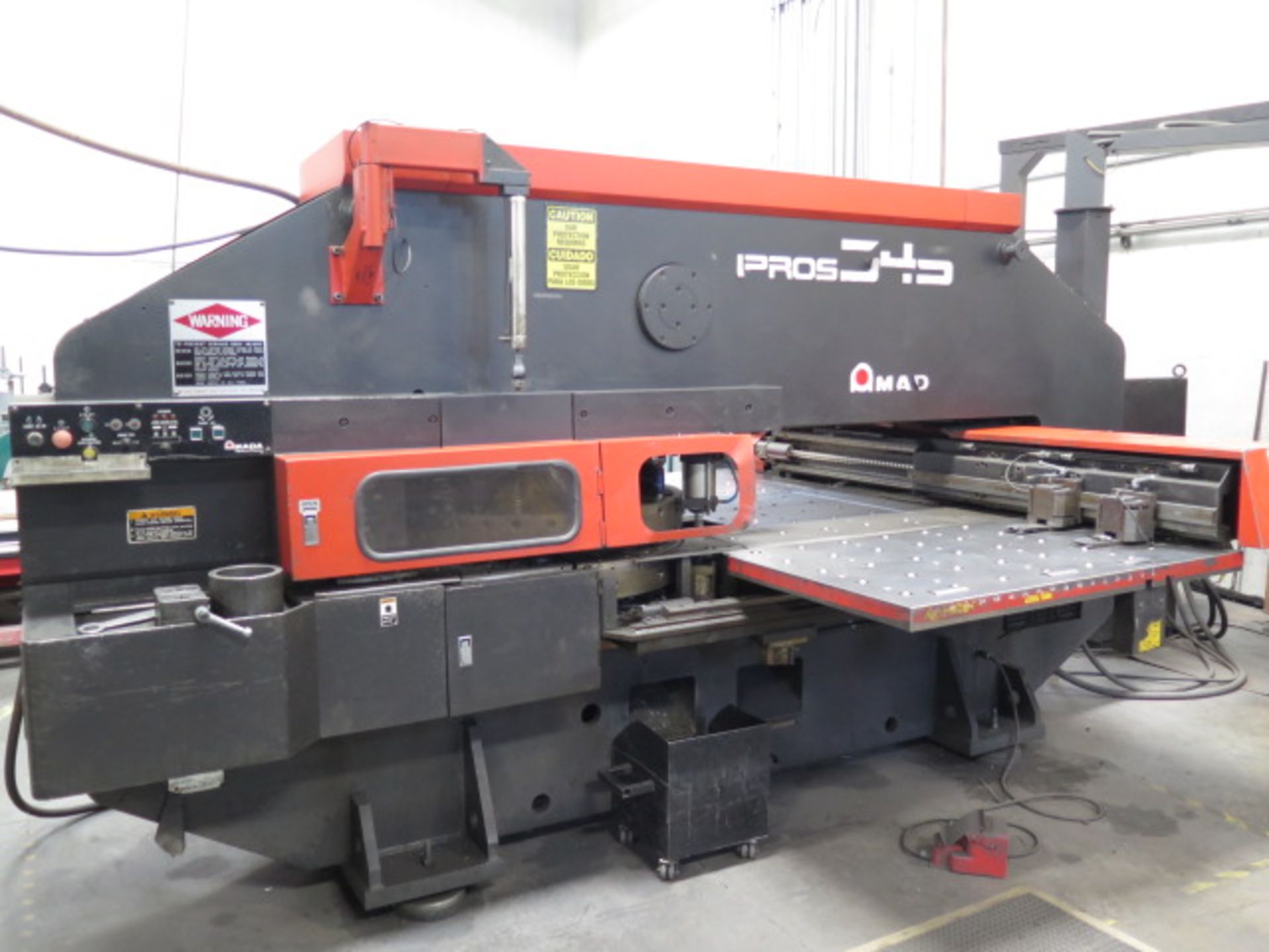 Amada VIPROS 345 30 Ton 59-Station CNC Turret Punch, s/n AVP45002 w/ O4P-C Controls. SOLD AS IS - Image 2 of 25