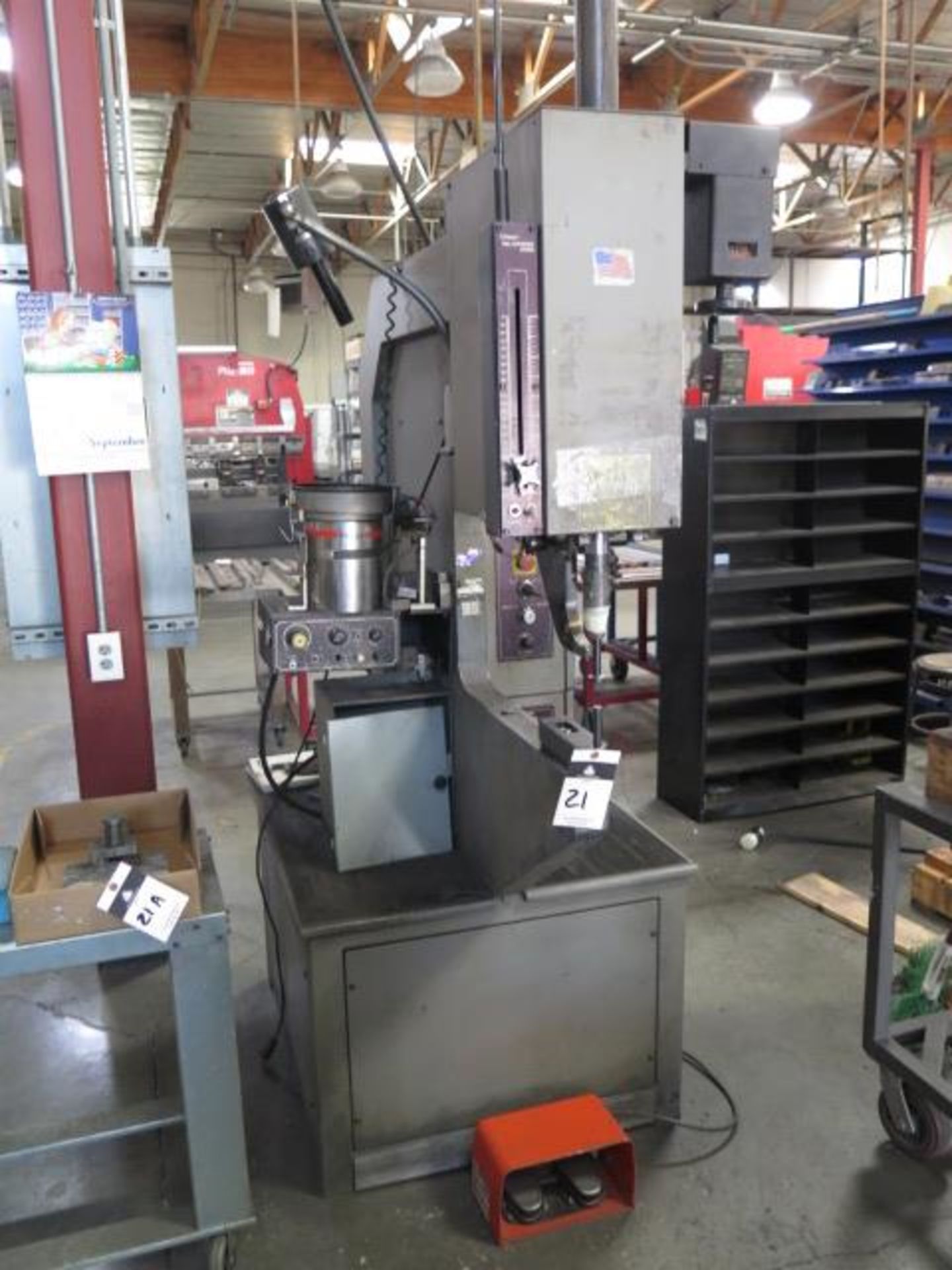 Haeger 8 Ton x 24” Hardware Insertion Press w/ Haeger Tool Protection System Bowl Feeder, SOLD AS IS - Image 2 of 11