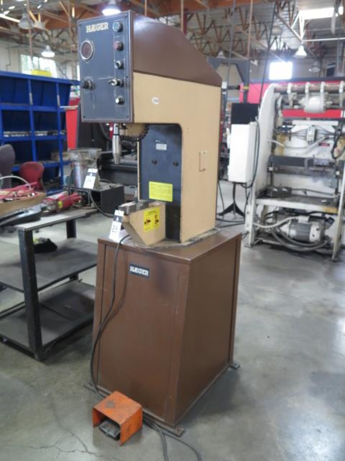 Haeger HP2.5A 2.5 Ton Hardware Insertion Press s/n 182 w/ 12” Throat (SOLD AS-IS - NO WARRANTY) - Image 2 of 6