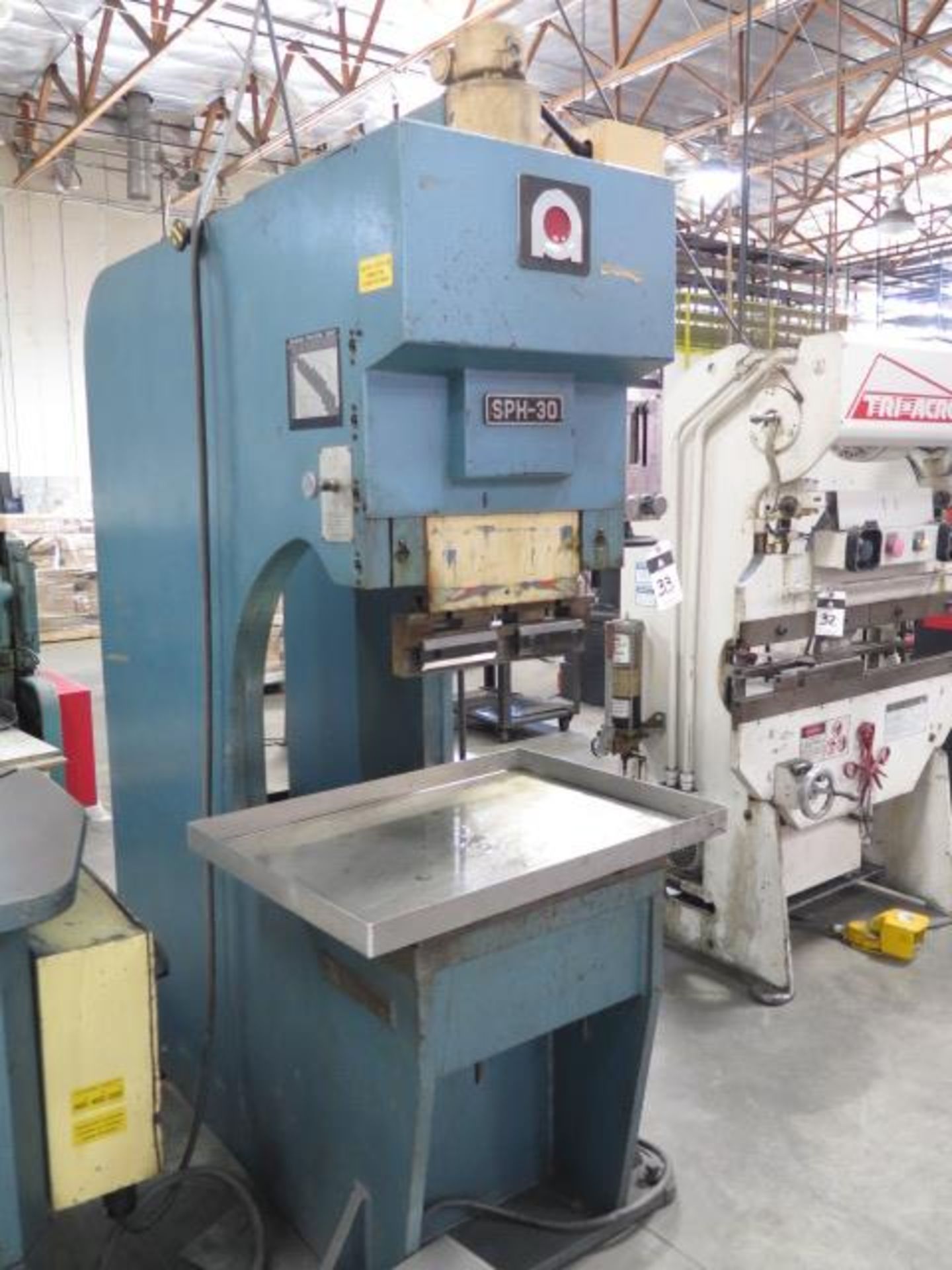 Amada SPH-30C 30 Ton Hydraulic Press Brake s/n 305771 w/ 12 7/8” Ram Die Head, SOLD AS IS - Image 3 of 11