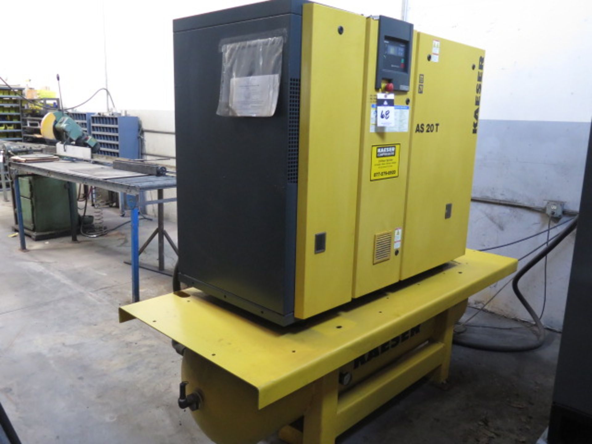 2006 Kaeser AS20T 20Hp Rotary Air Compressor s/n 1152 w/ Sigma Digital Controls, SOLD AS IS