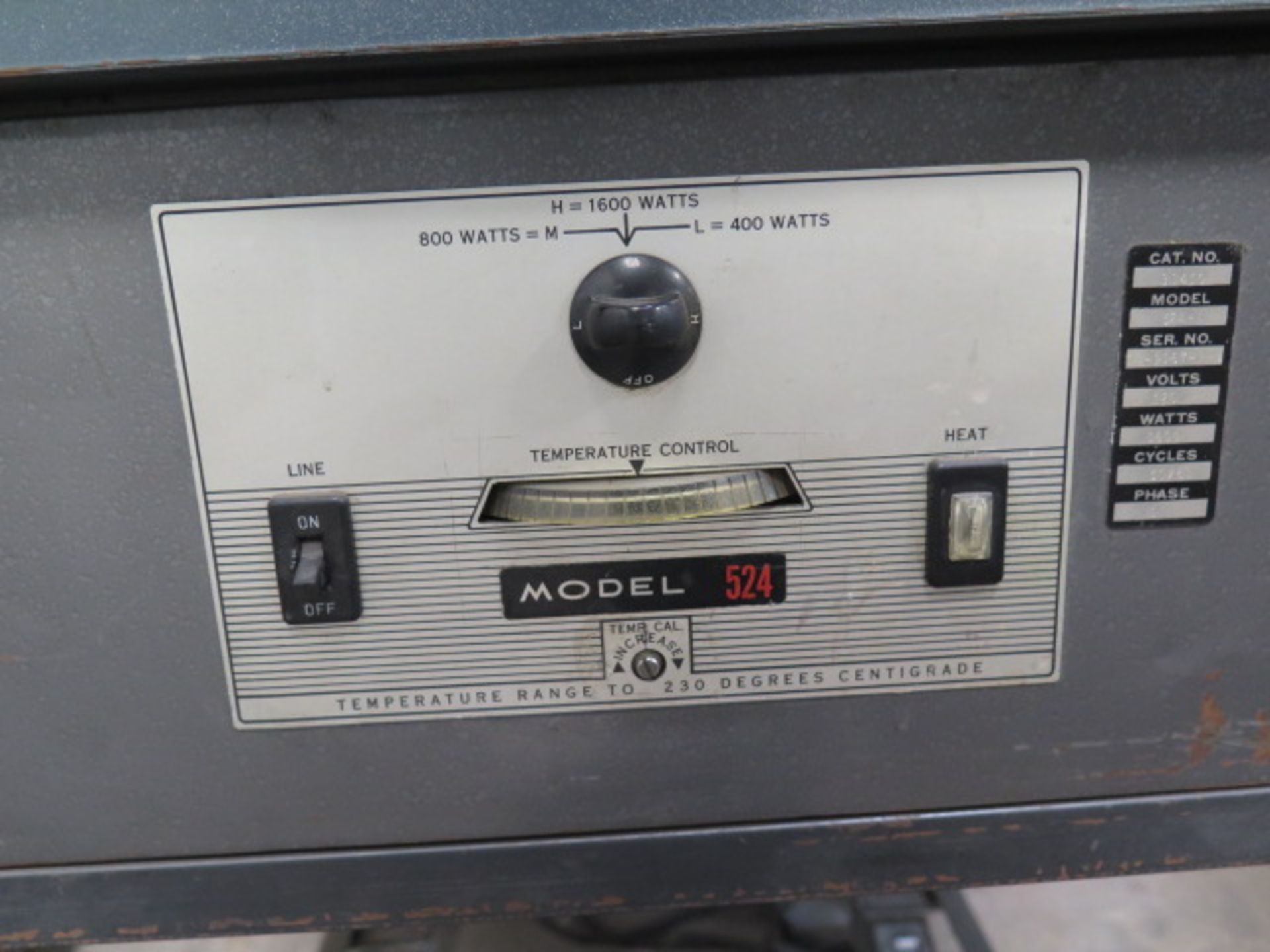 Precision Scientific / Freas mdl. 524-A 1600 Watt Electric Heat Oven (SOLD AS-IS - NO WARRANTY) - Image 4 of 5
