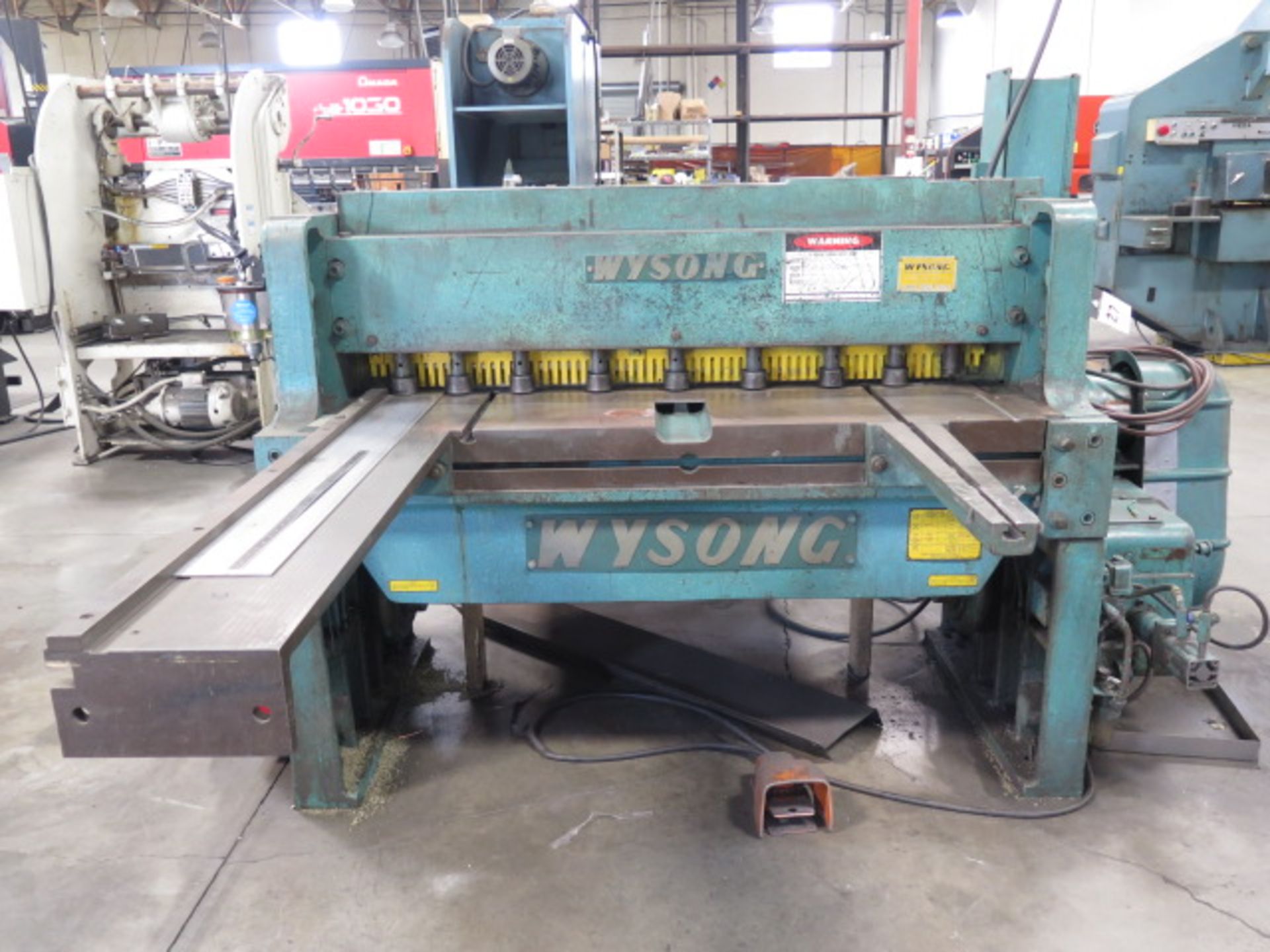 Wysong mdl. 1052 10GA x 52” Power Shear s/n P58-208 w/ 56” Squaring Arm, Front Supports SOLD AS IS