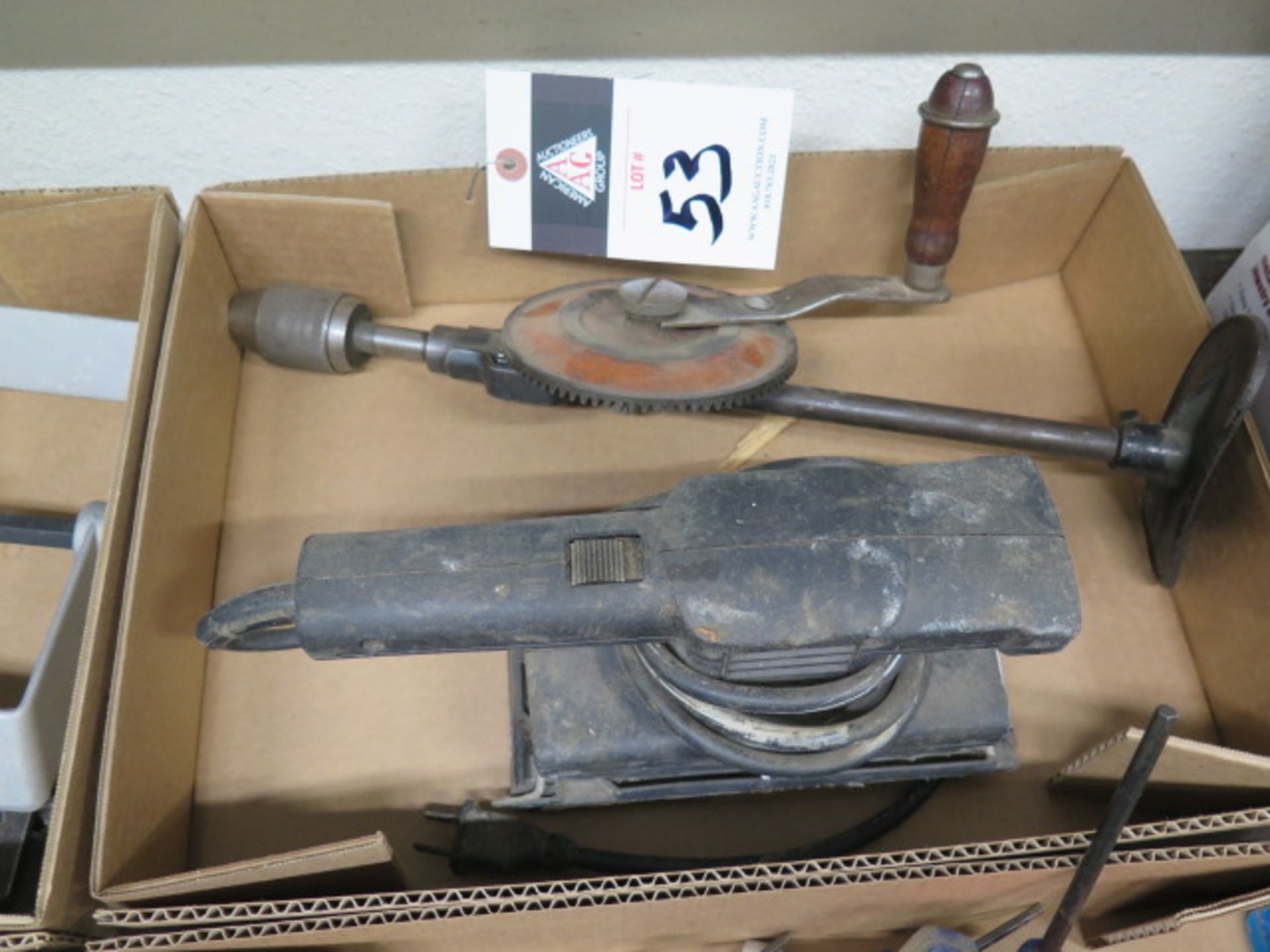 Pad Sander and Hand Drill (SOLD AS-IS - NO WARRANTY)