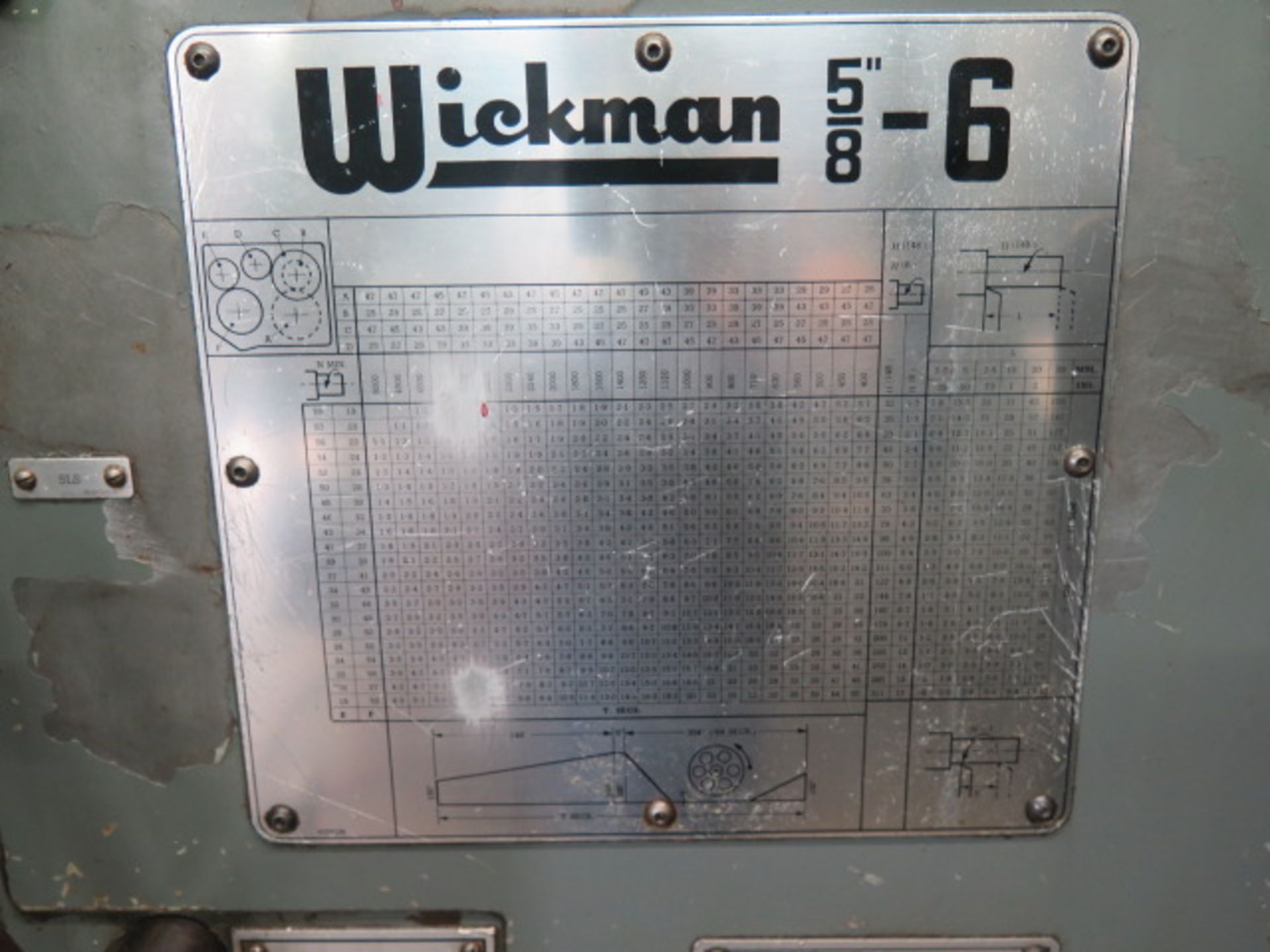 Wickman 5/8”-6 6-Turret Automatic Screw Machine w/ Bar Feed, Chip Auger Coolant (SOLD AS-IS - NO - Image 17 of 18