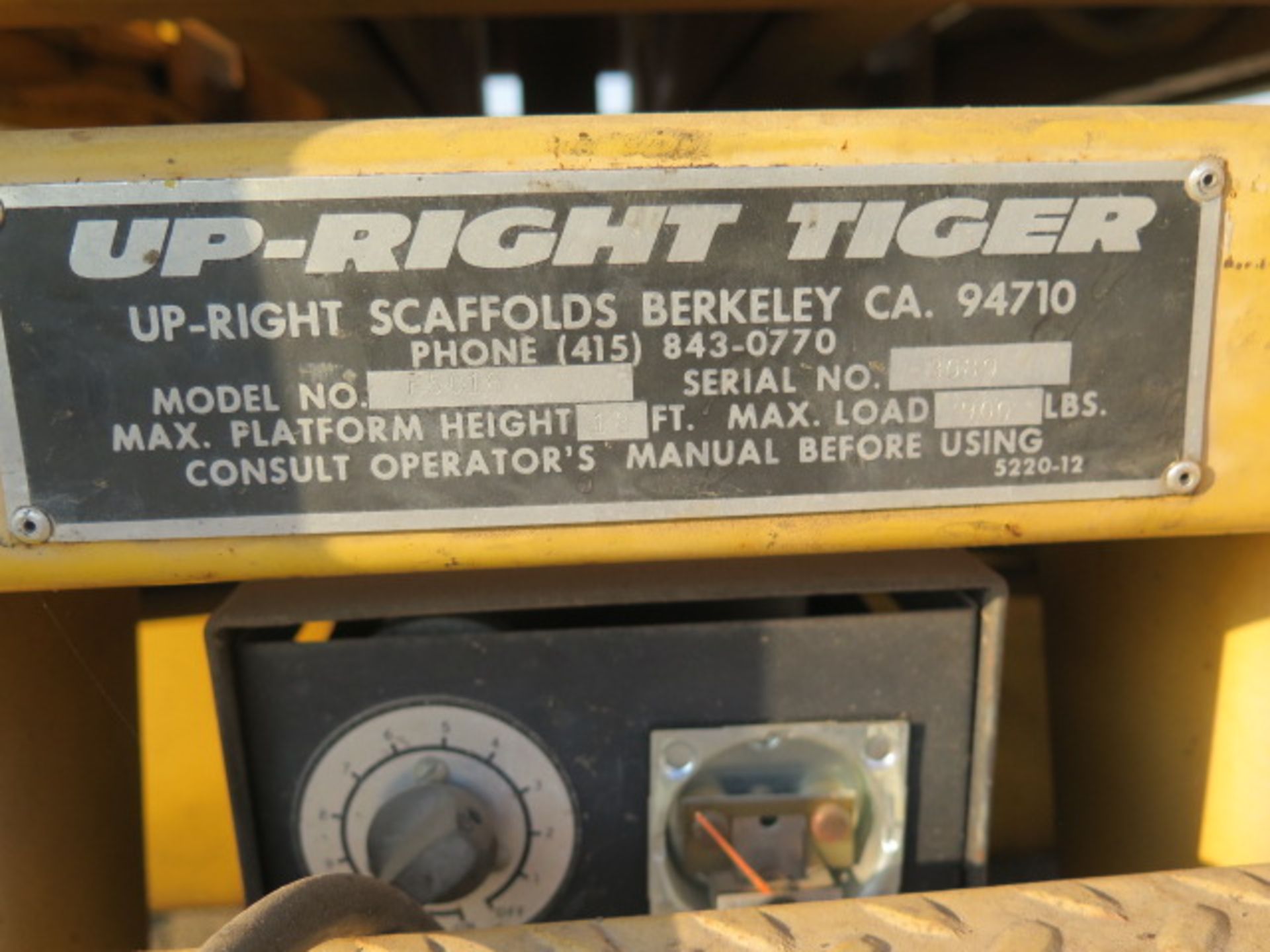 Up-Right Tiger Electric Scissor Platform Lift (SOLD AS-IS - NO WARRANTY) - Image 7 of 7
