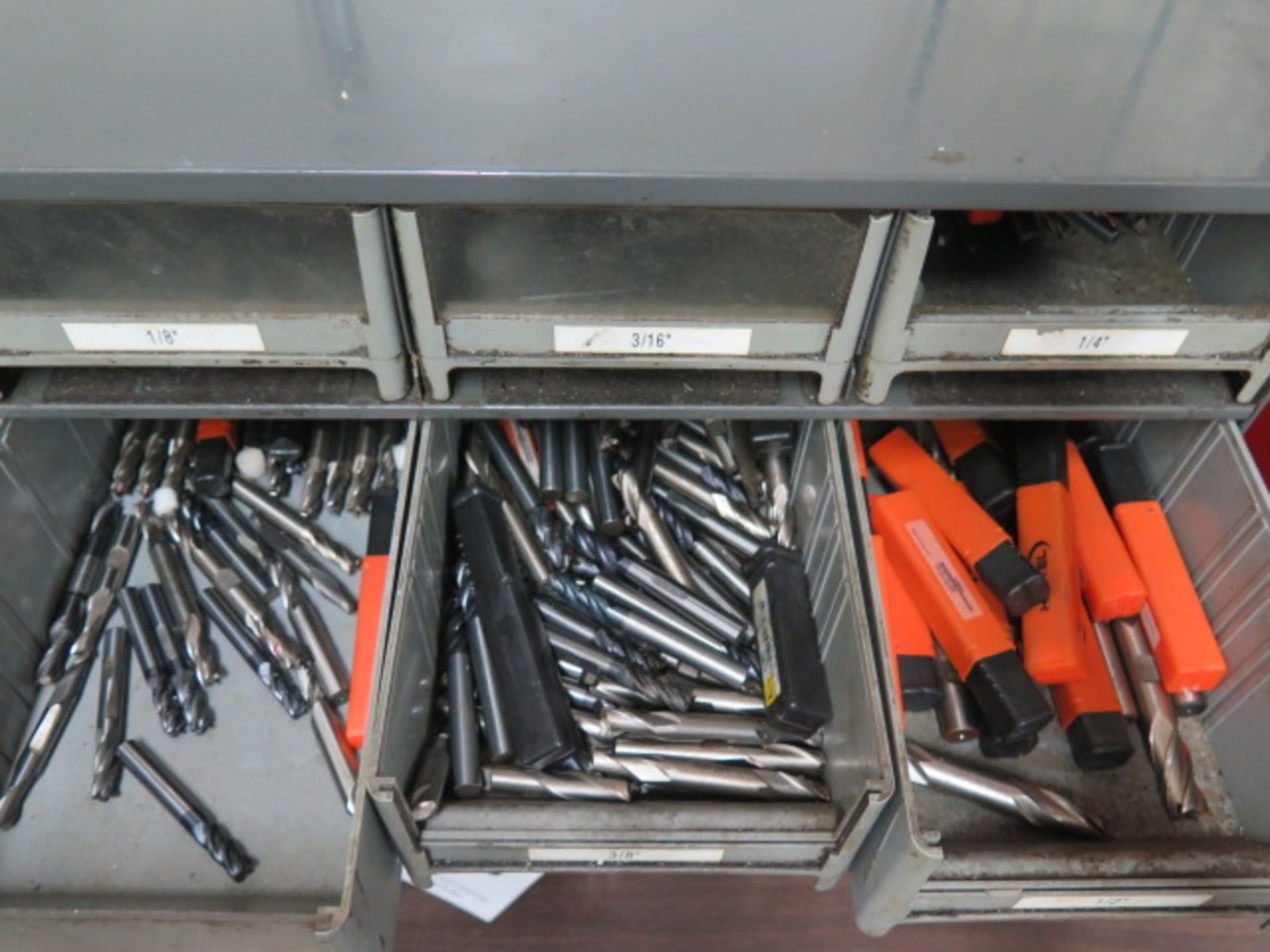 Carbide and High Speed Endmills, Carbide Inserts, Mill Slot Cutters and Hardware w/ Cabinets (SOLD - Image 3 of 8
