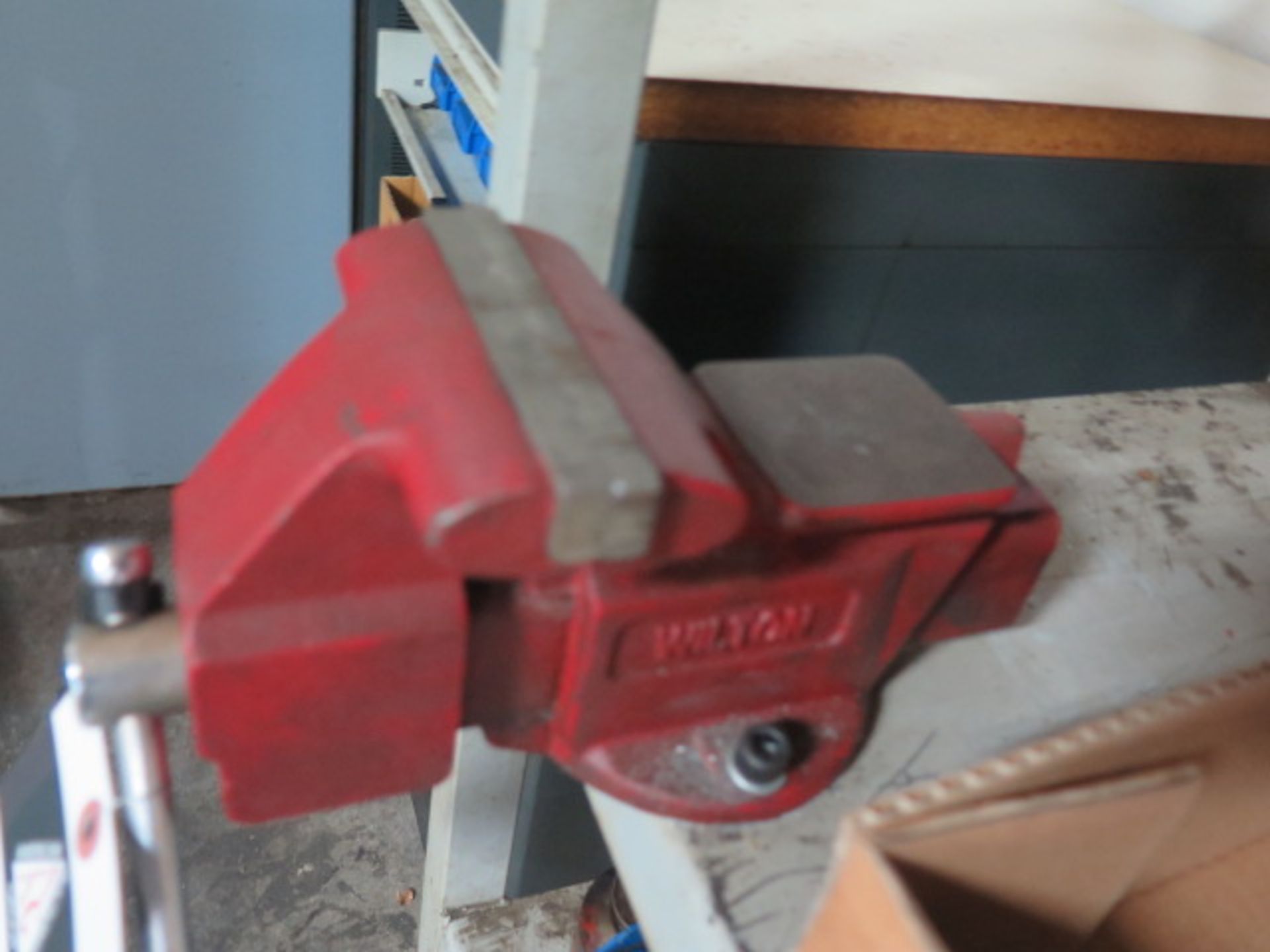 Wilton bench Vise and Steel Shelf (SOLD AS-IS - NO WARRANTY) - Image 3 of 4