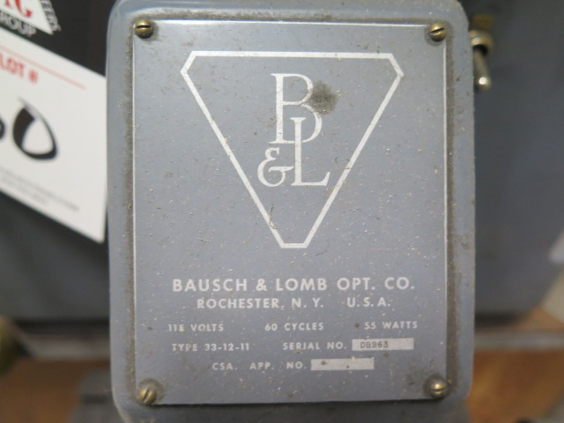 Bausch & Lomb 10” Optical Comparator (SOLD AS-IS - NO WARRANTY) - Image 6 of 6