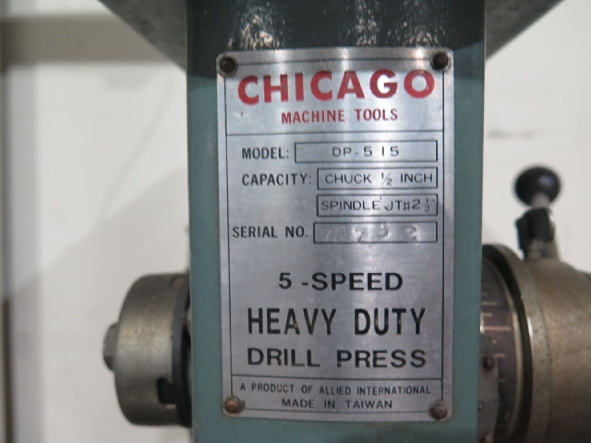 Chicago Bench Model Drill Press (SOLD AS-IS - NO WARRANTY) - Image 5 of 5