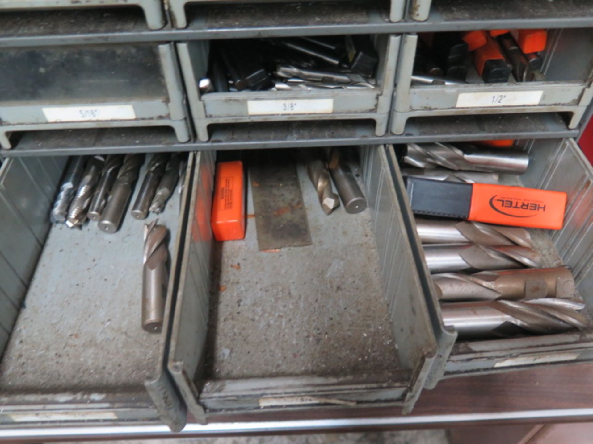Carbide and High Speed Endmills, Carbide Inserts, Mill Slot Cutters and Hardware w/ Cabinets (SOLD - Image 4 of 8