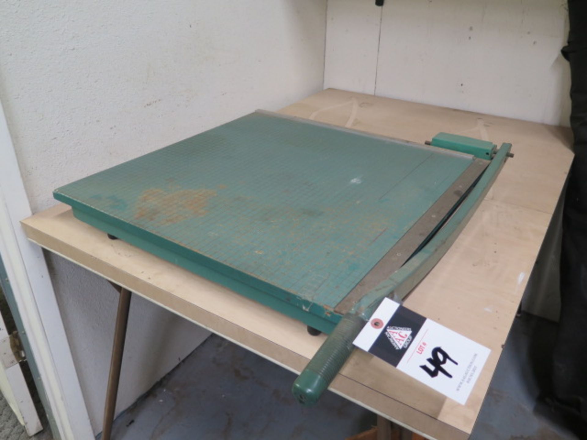 Paper Cutter and Table (SOLD AS-IS - NO WARRANTY)