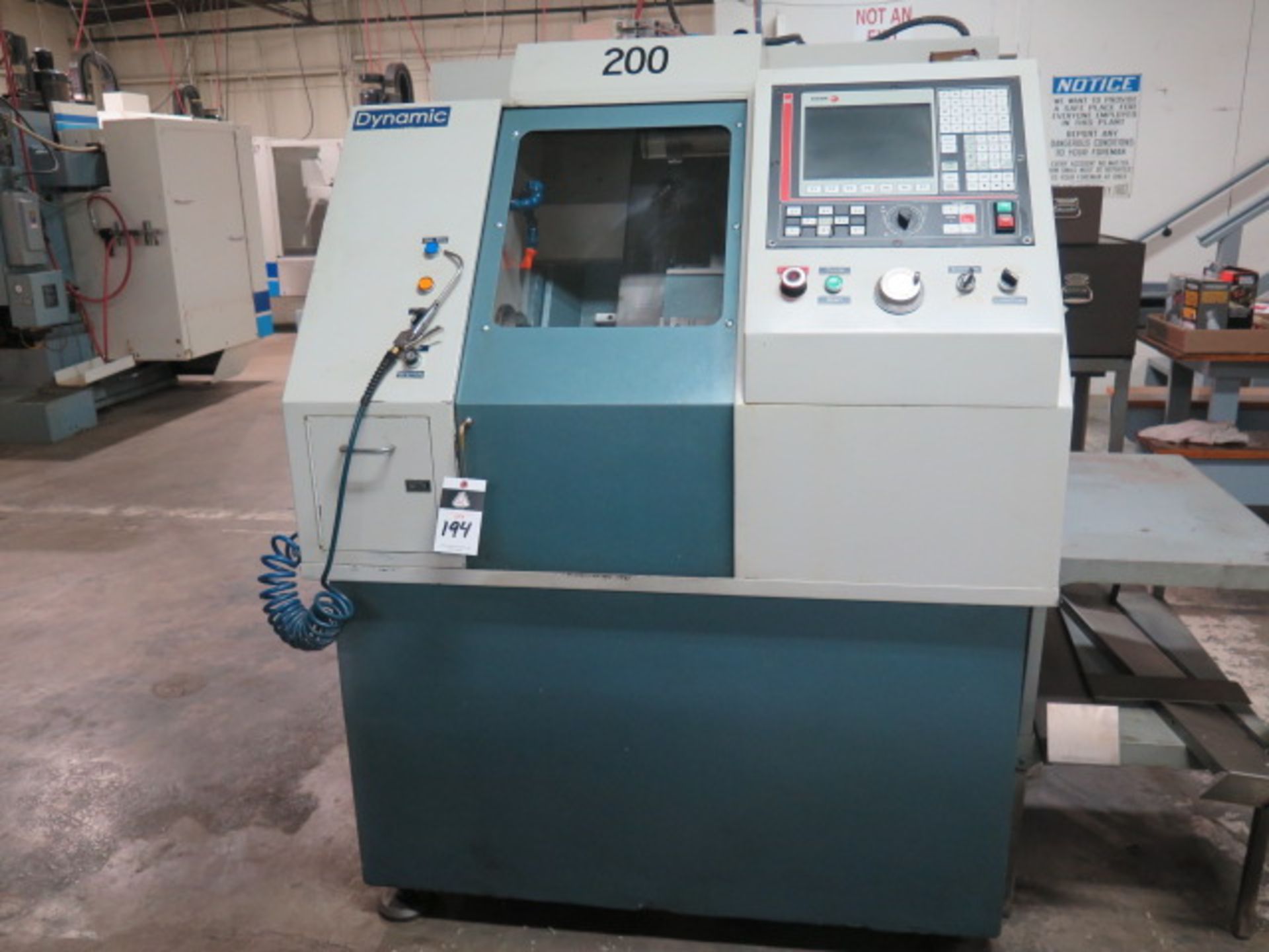 Dynamic GTS-55 CNC Cross Slide Lathe w/ Fagor CNC Controls, 5C Spindle, Coolant (SOLD AS-IS - NO
