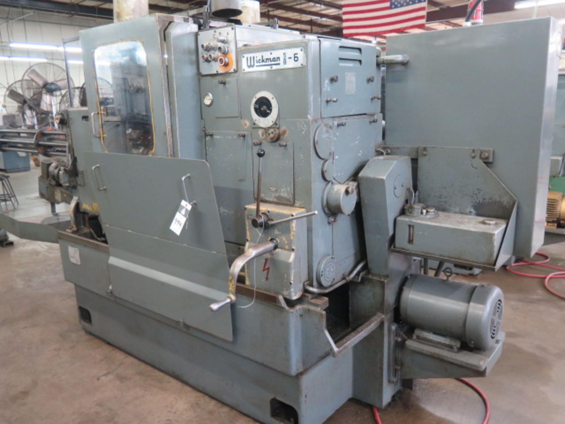 Wickman 5/8”-6 6-Turret Automatic Screw Machine w/ Bar Feed, Chip Auger Coolant (SOLD AS-IS - NO - Image 3 of 15
