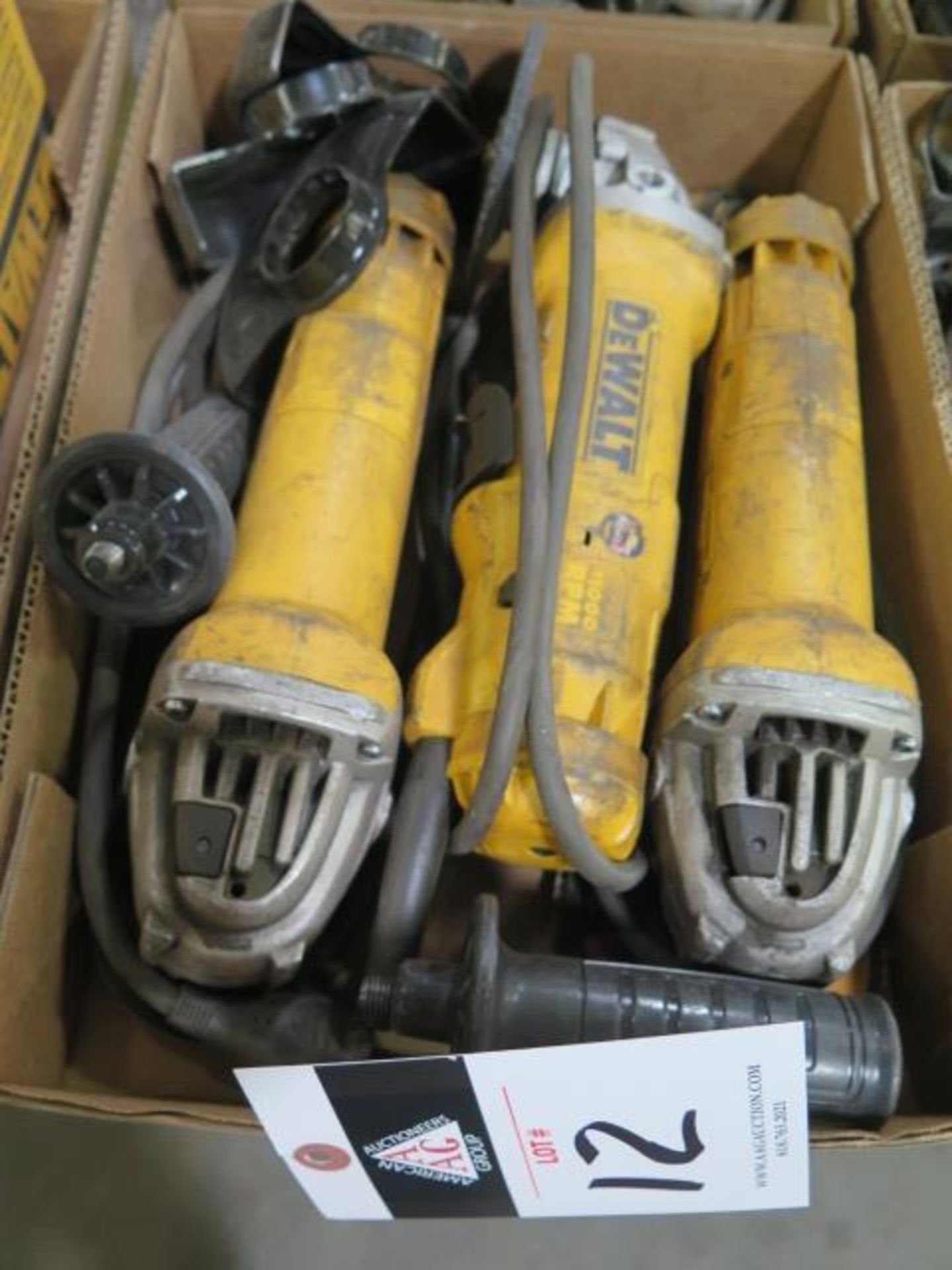 DeWalt Angle Grinders (3) (SOLD AS-IS - NO WATRRANTY)