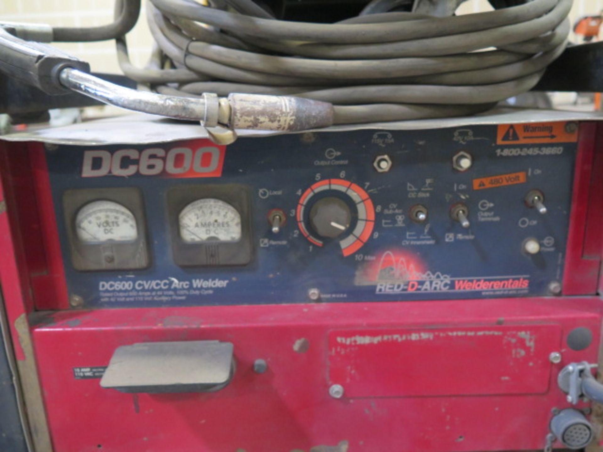 Lincoln DC-600 CV/CC Arc Welding Power Source s/n U1060343400 w/ Lincoln LN-8 Wire Feeder SOLD AS IS - Image 8 of 8