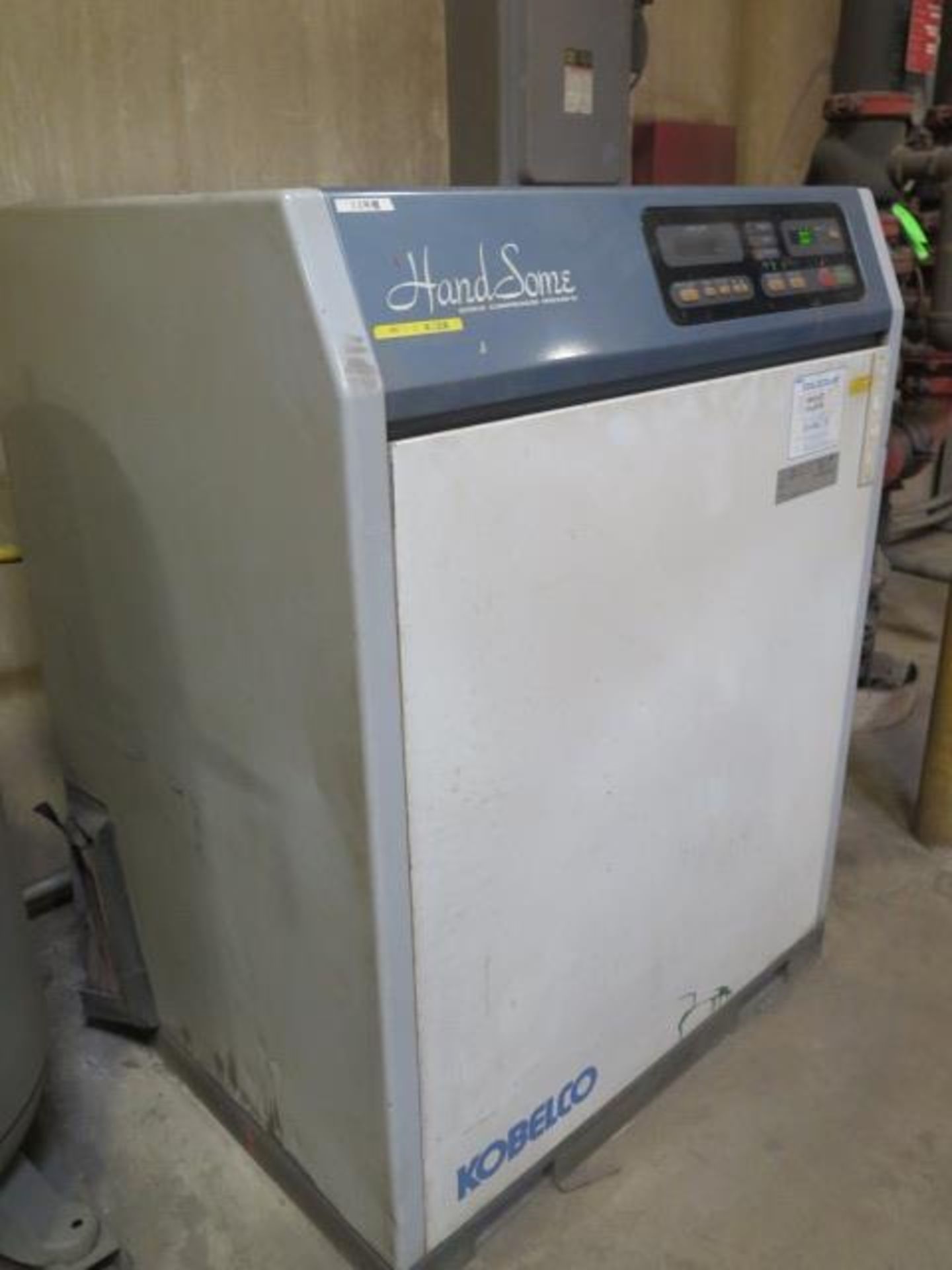 Kobelco "Hand Some" HM22AD-5i Rotary Air Compressor w/ Digital Controls, 80 Gallon Tank, SOLD AS IS - Image 4 of 8