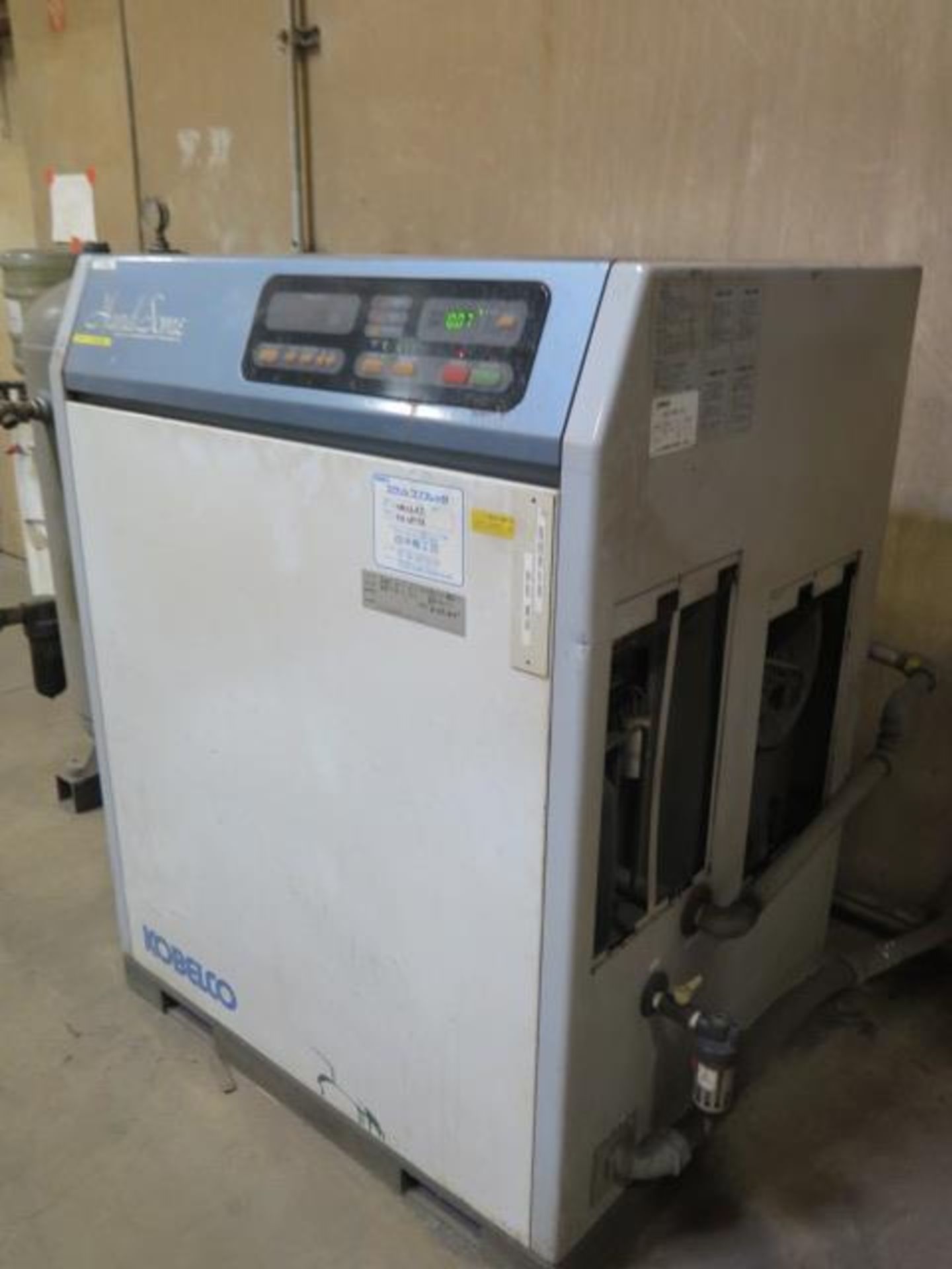 Kobelco "Hand Some" HM22AD-5i Rotary Air Compressor w/ Digital Controls, 80 Gallon Tank, SOLD AS IS - Image 3 of 8