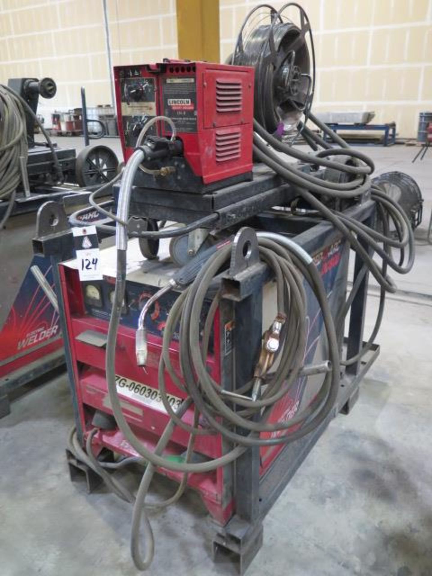 Lincoln DC-600 CV/CC Arc Welding Power Source s/n U1060303403 w/ Lincoln LN-8 Wire Feeder SOLD AS IS - Image 2 of 7